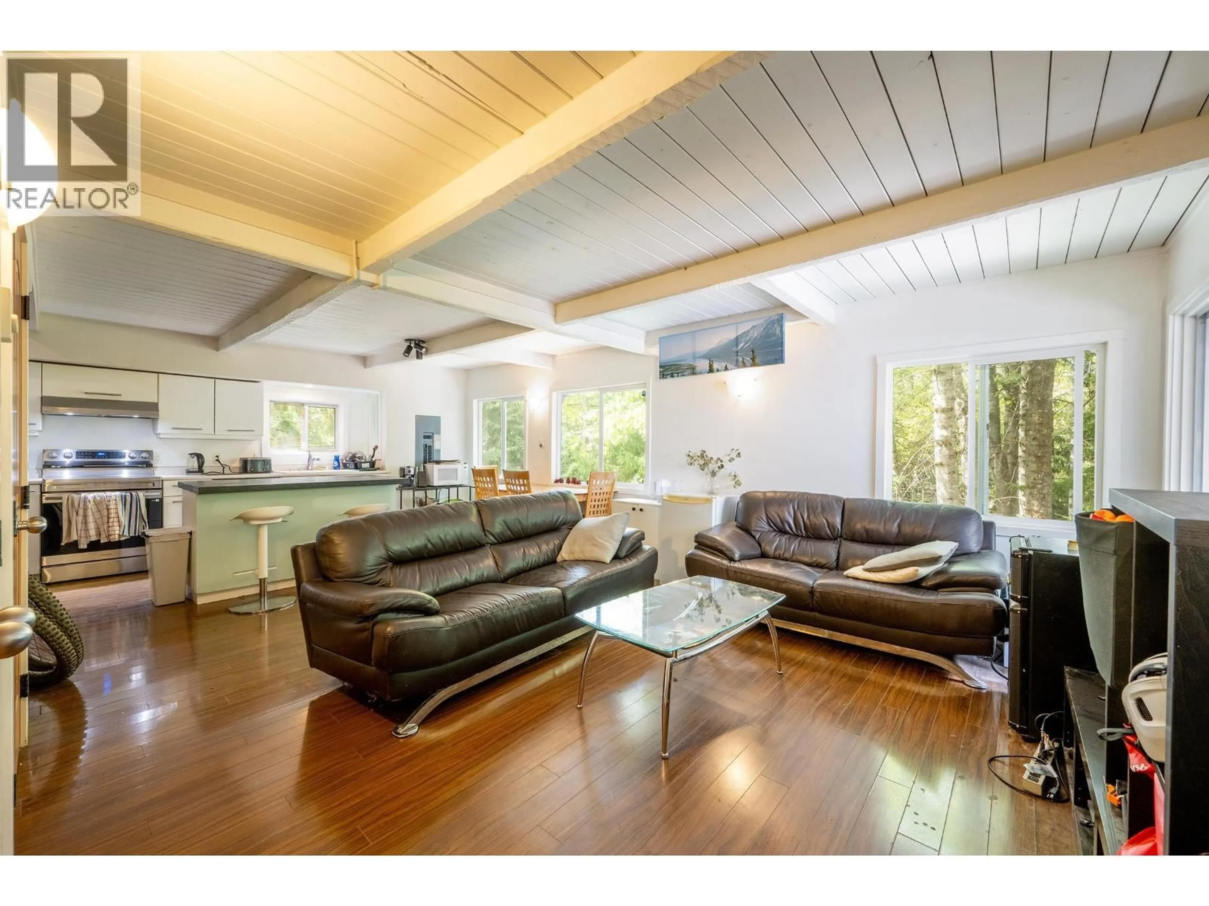 Living room with furniture, wood/laminate floor for 2214 BRANDYWINE WAY, Whistler British Columbia V8E0A8
