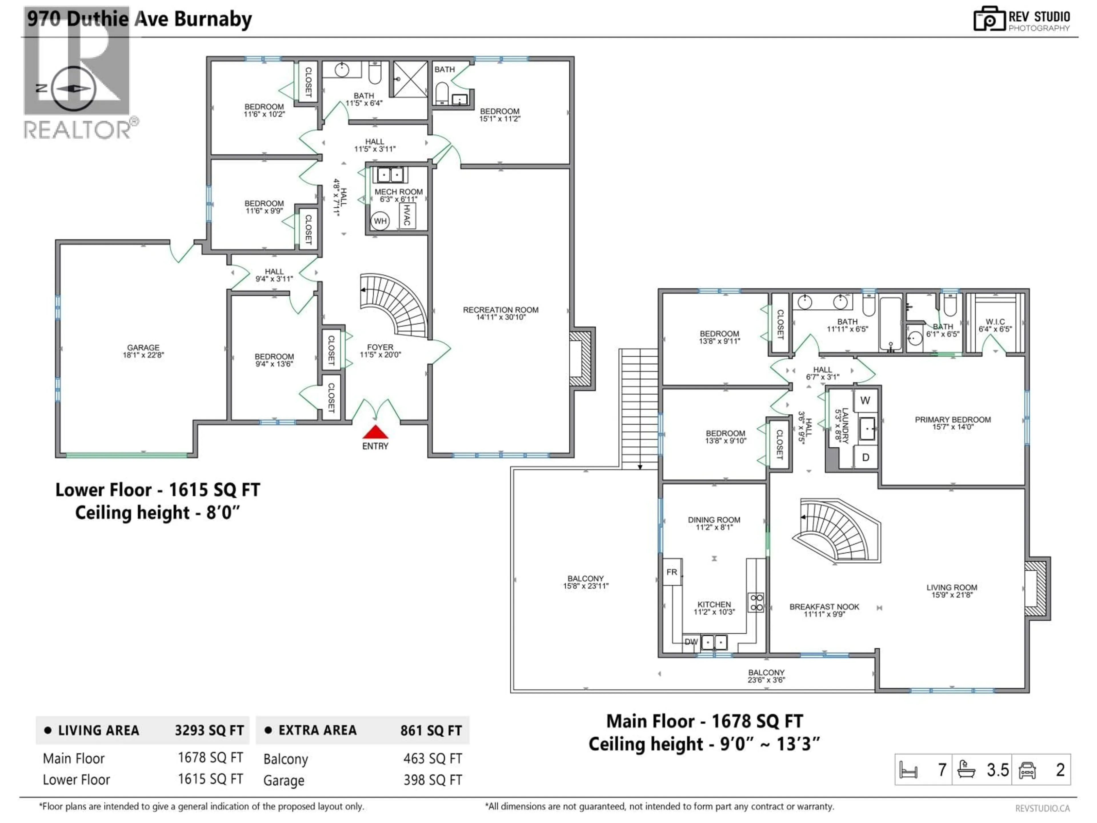 Floor plan for 970 DUTHIE AVENUE, Burnaby British Columbia V5A2P8