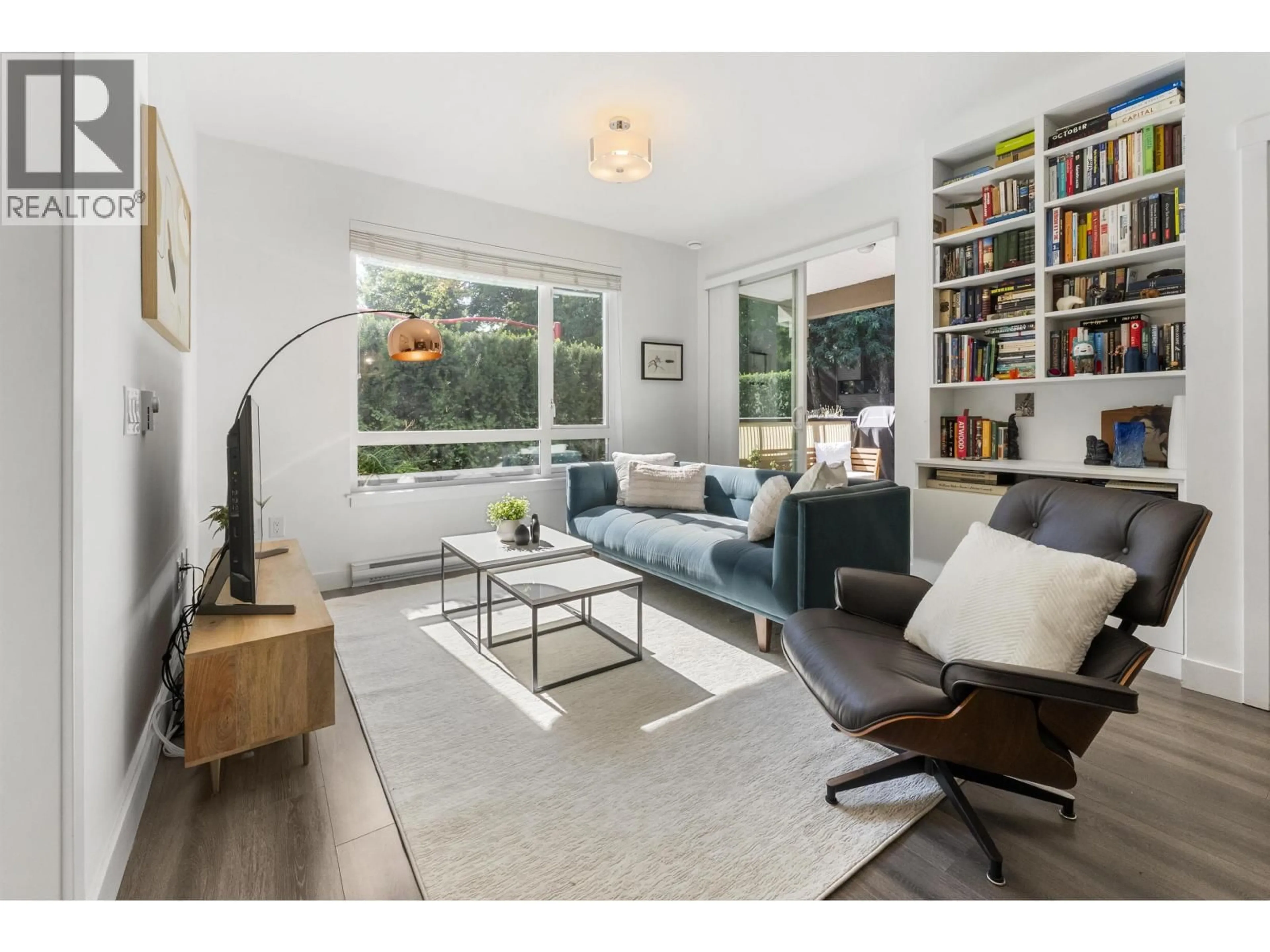 Living room with furniture, wood/laminate floor for 116 - 2382 ATKINS AVENUE, Port Coquitlam British Columbia V3C0G7