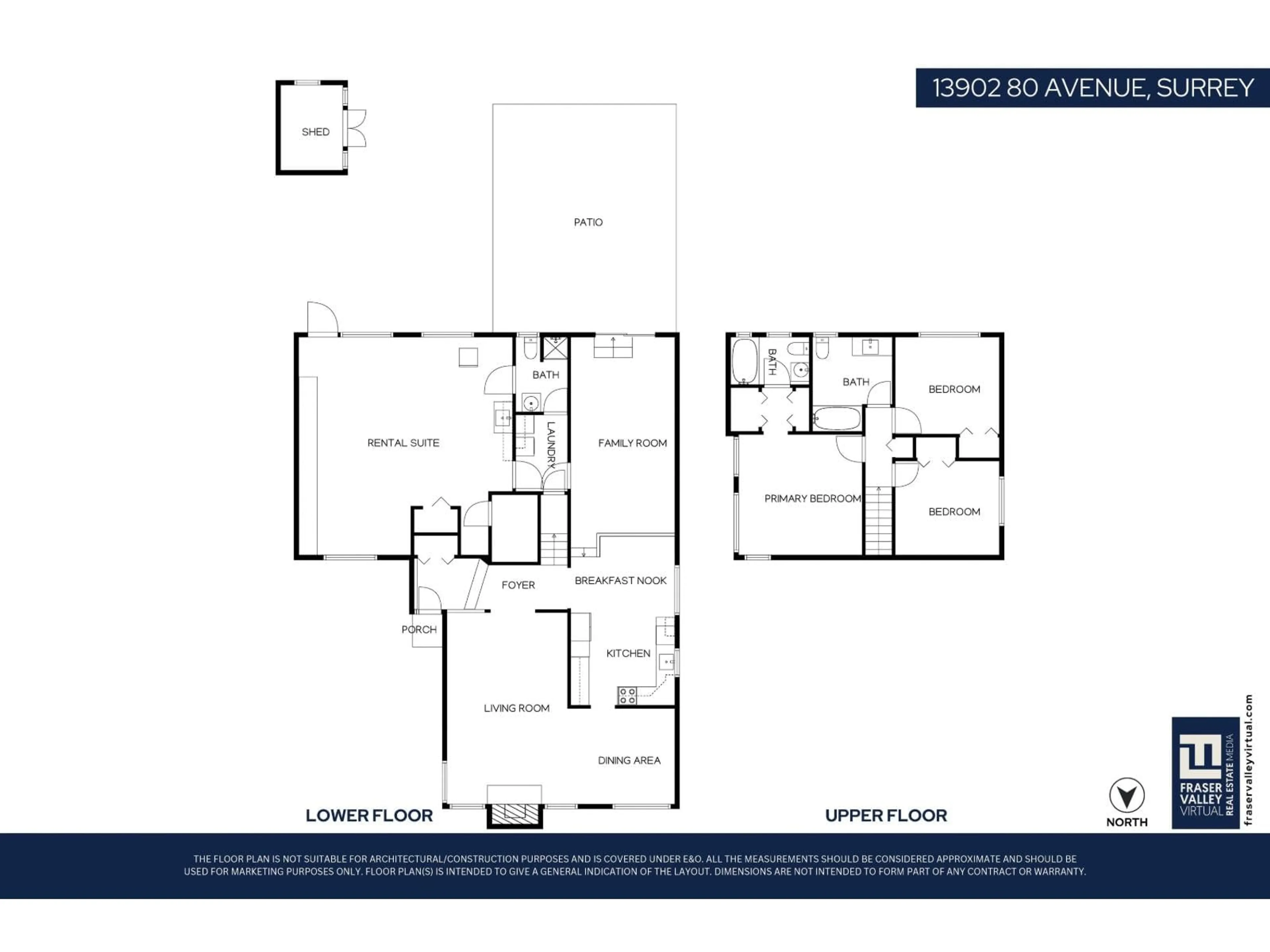 Floor plan for 13902 80 AVENUE, Surrey British Columbia V3W8G2
