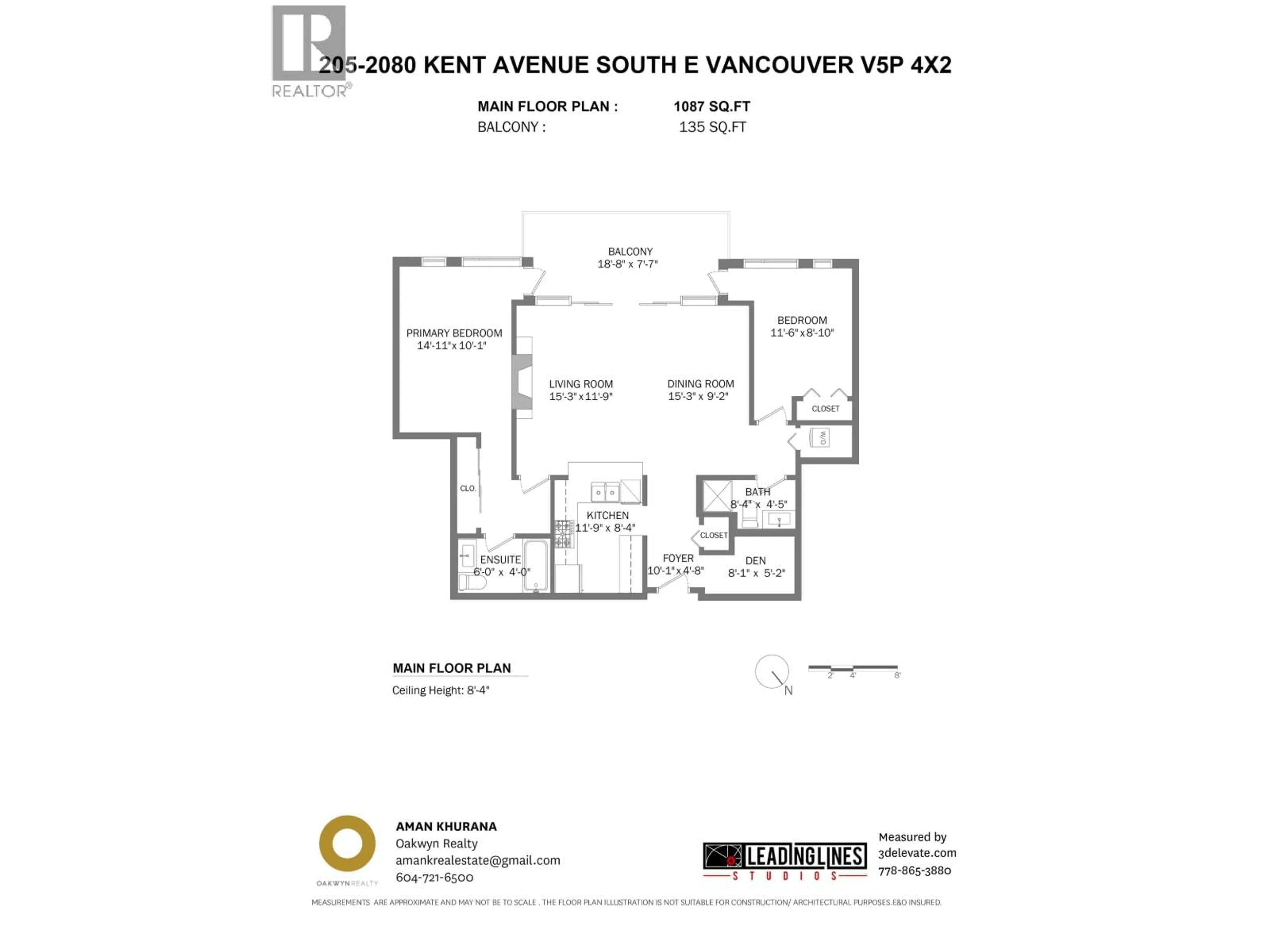 Floor plan for 2080 KENT AVENUE SOUTH, Vancouver British Columbia V5P4X2