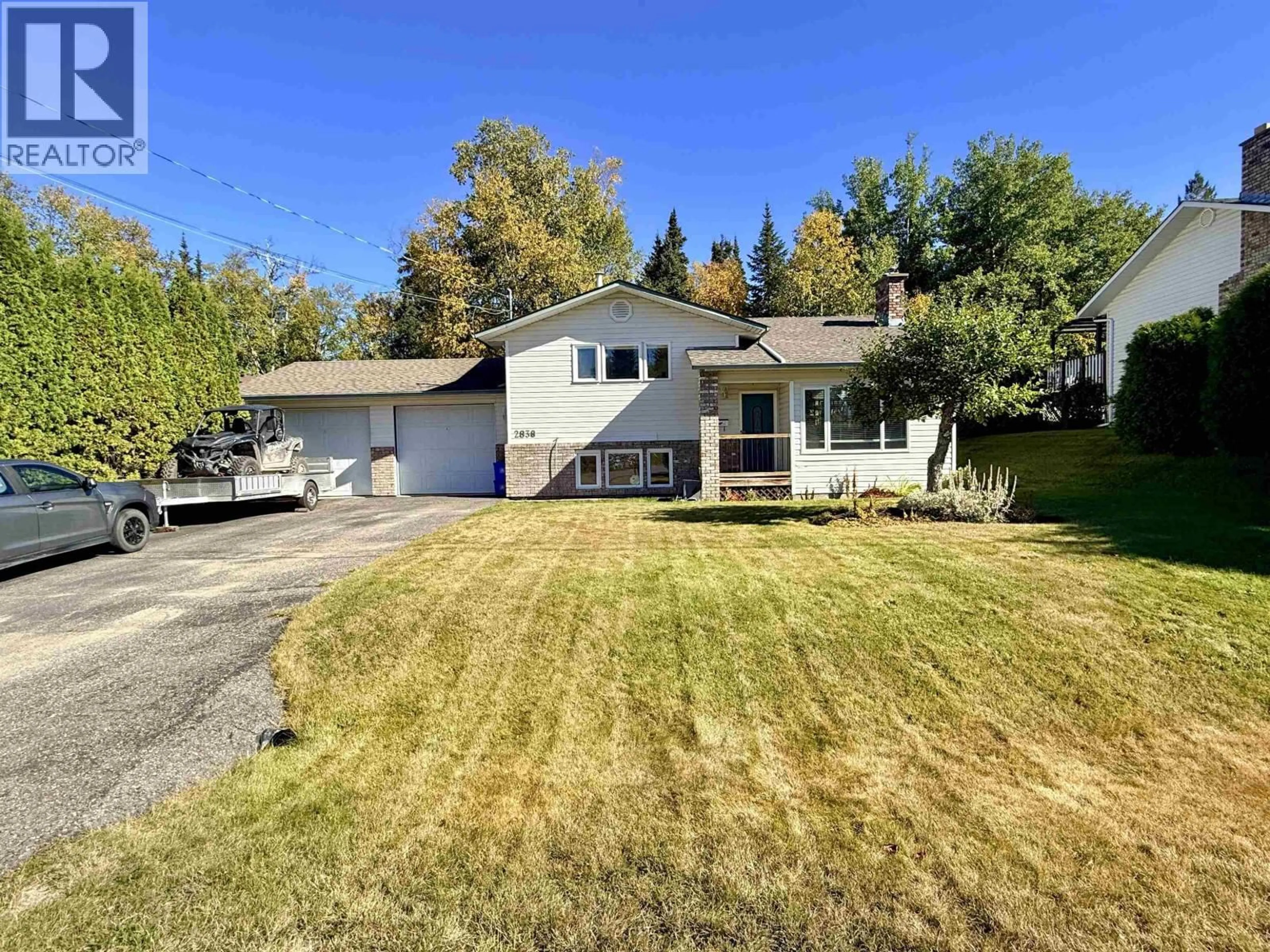 A pic from outside/outdoor area/front of a property/back of a property/a pic from drone, street for 2838 INGALA DRIVE, Prince George British Columbia V2K3Z8