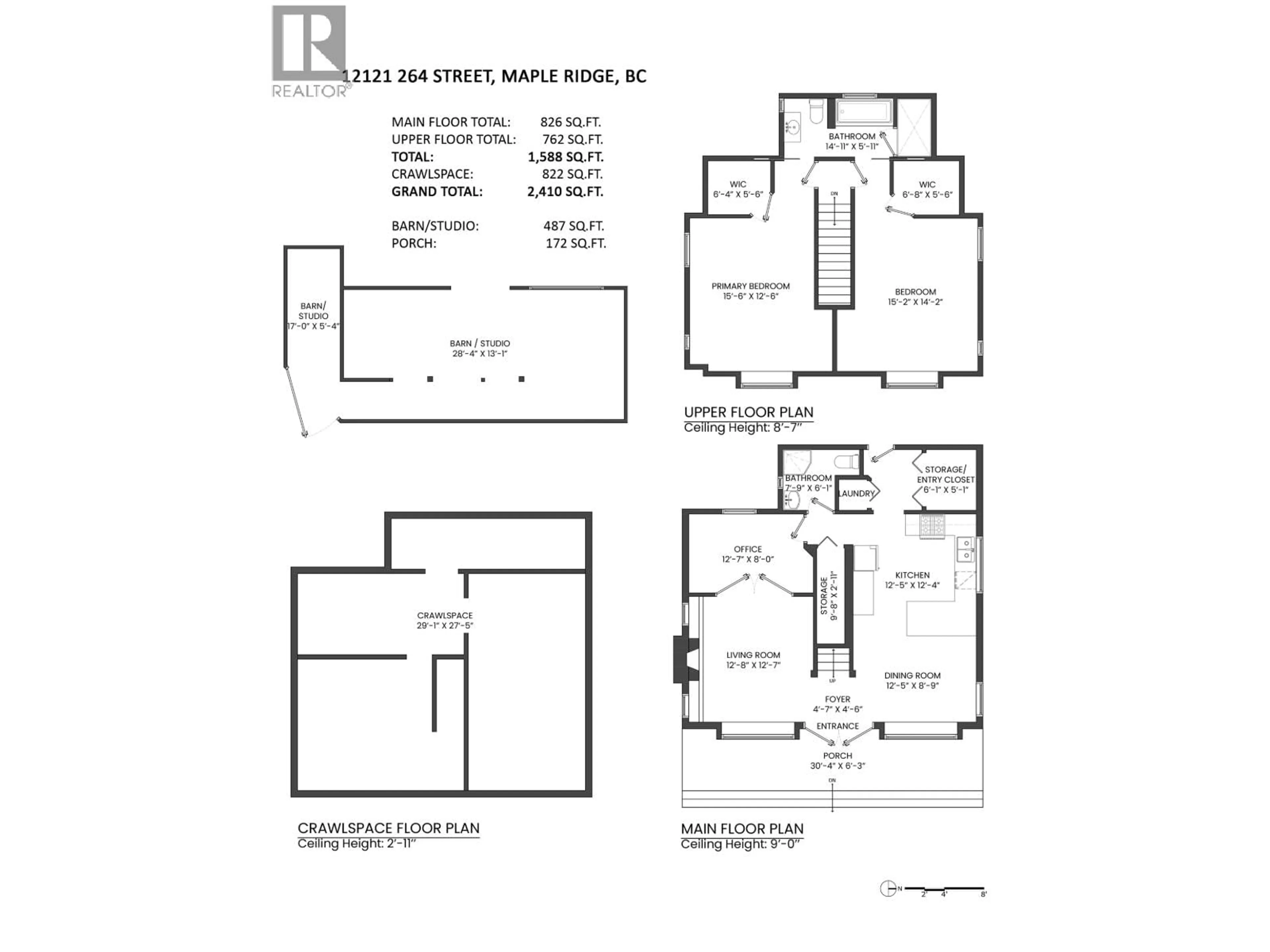 Floor plan for 12121 264 STREET, Maple Ridge British Columbia V2W1P1