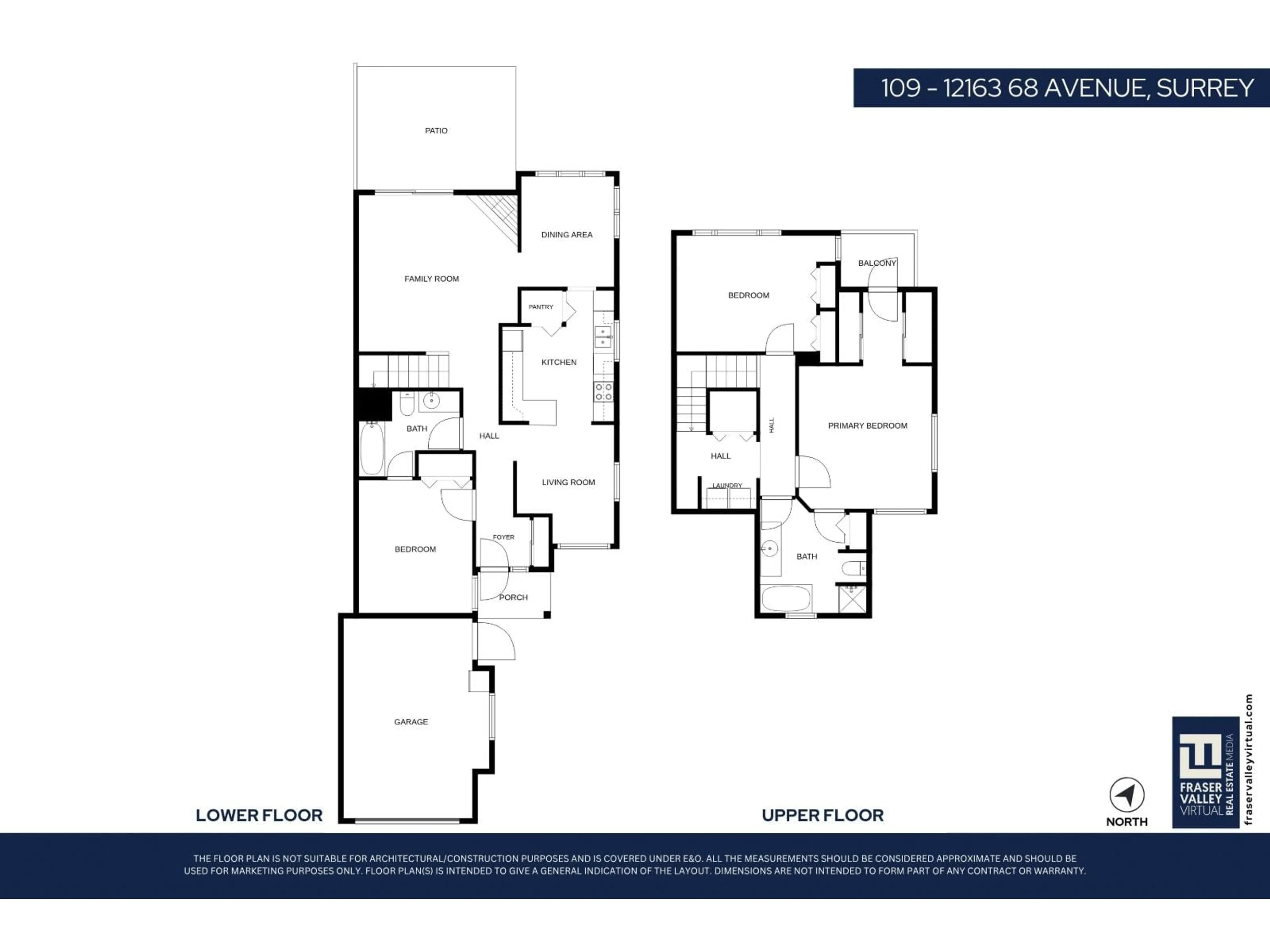 Floor plan for 109 - 12163 68 AVENUE, Surrey British Columbia V3W1H2