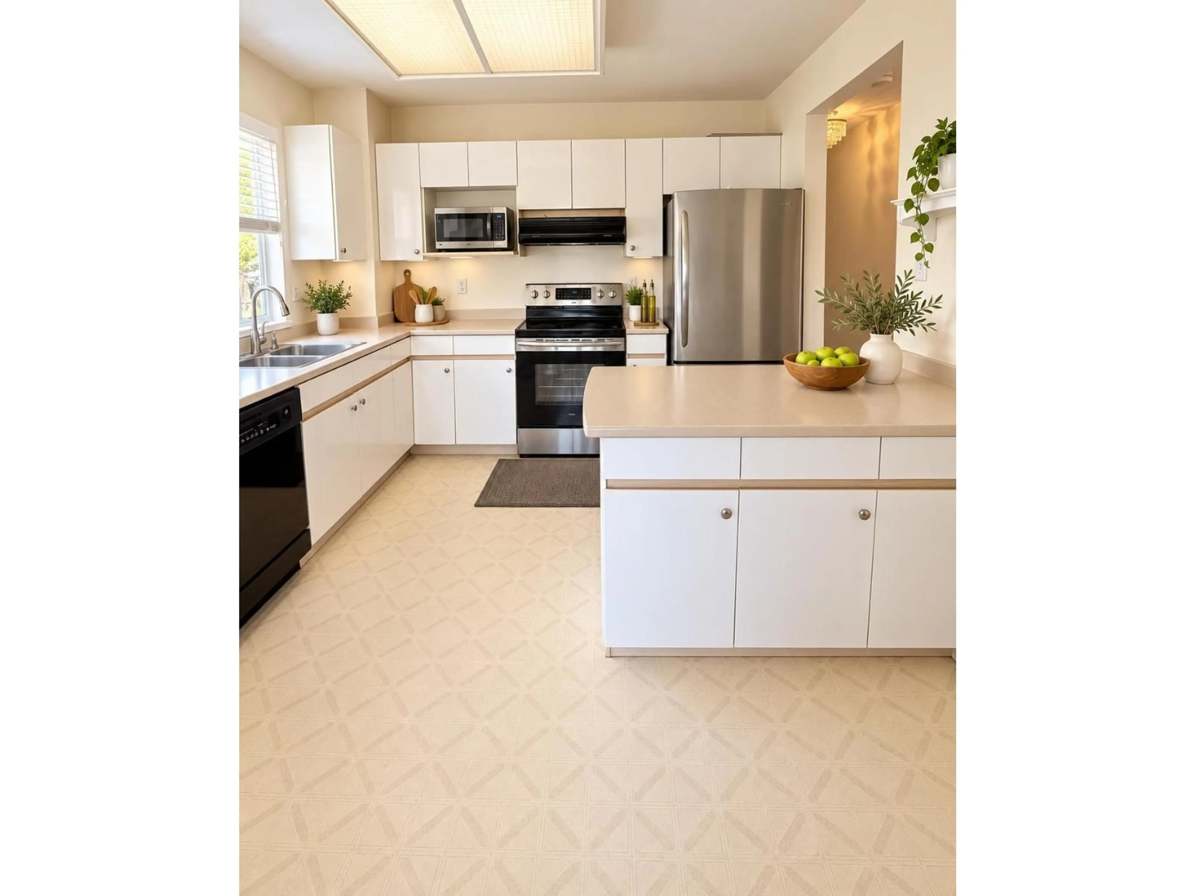Open concept kitchen, ceramic/tile floor for 123 - 3080 TOWNLINE ROAD, Abbotsford British Columbia V2T5M2