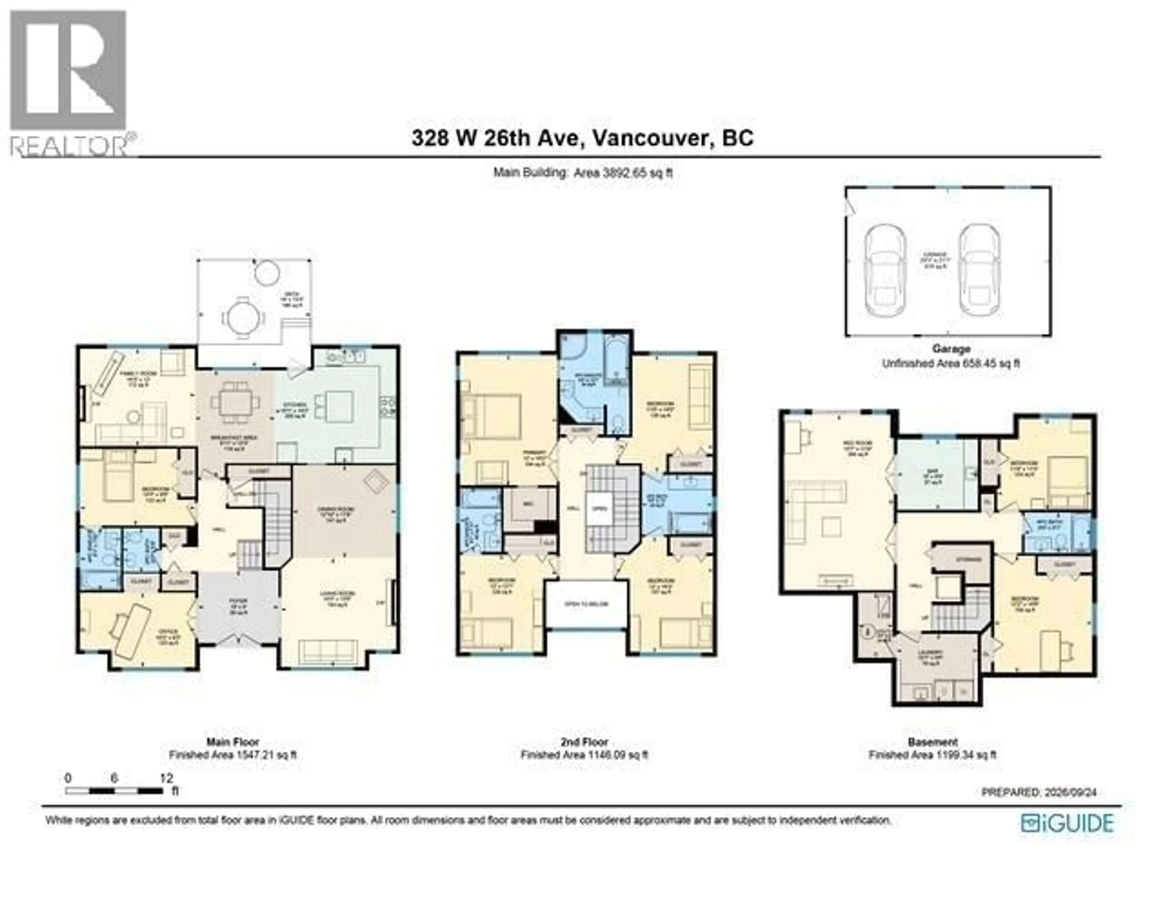 Floor plan for 328 26TH AVENUE, Vancouver British Columbia V5Y2J9