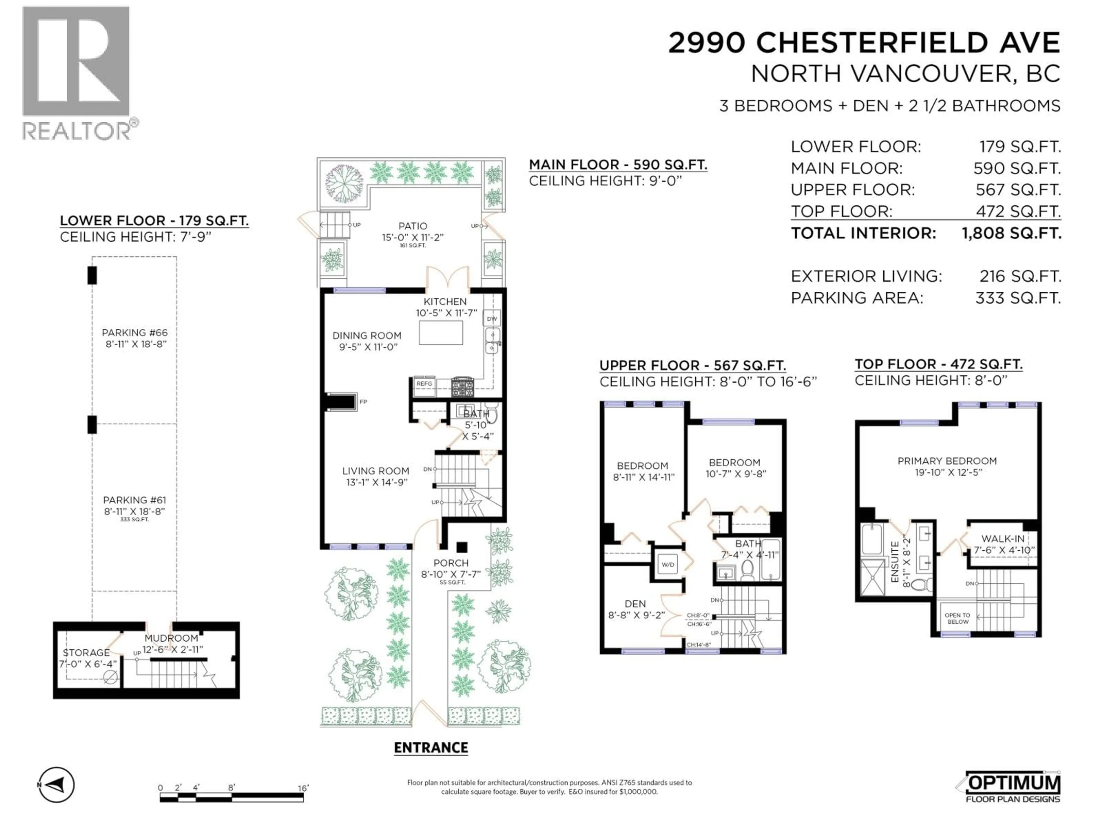 Floor plan for 2990 CHESTERFIELD AVENUE, North Vancouver British Columbia V7N3M6