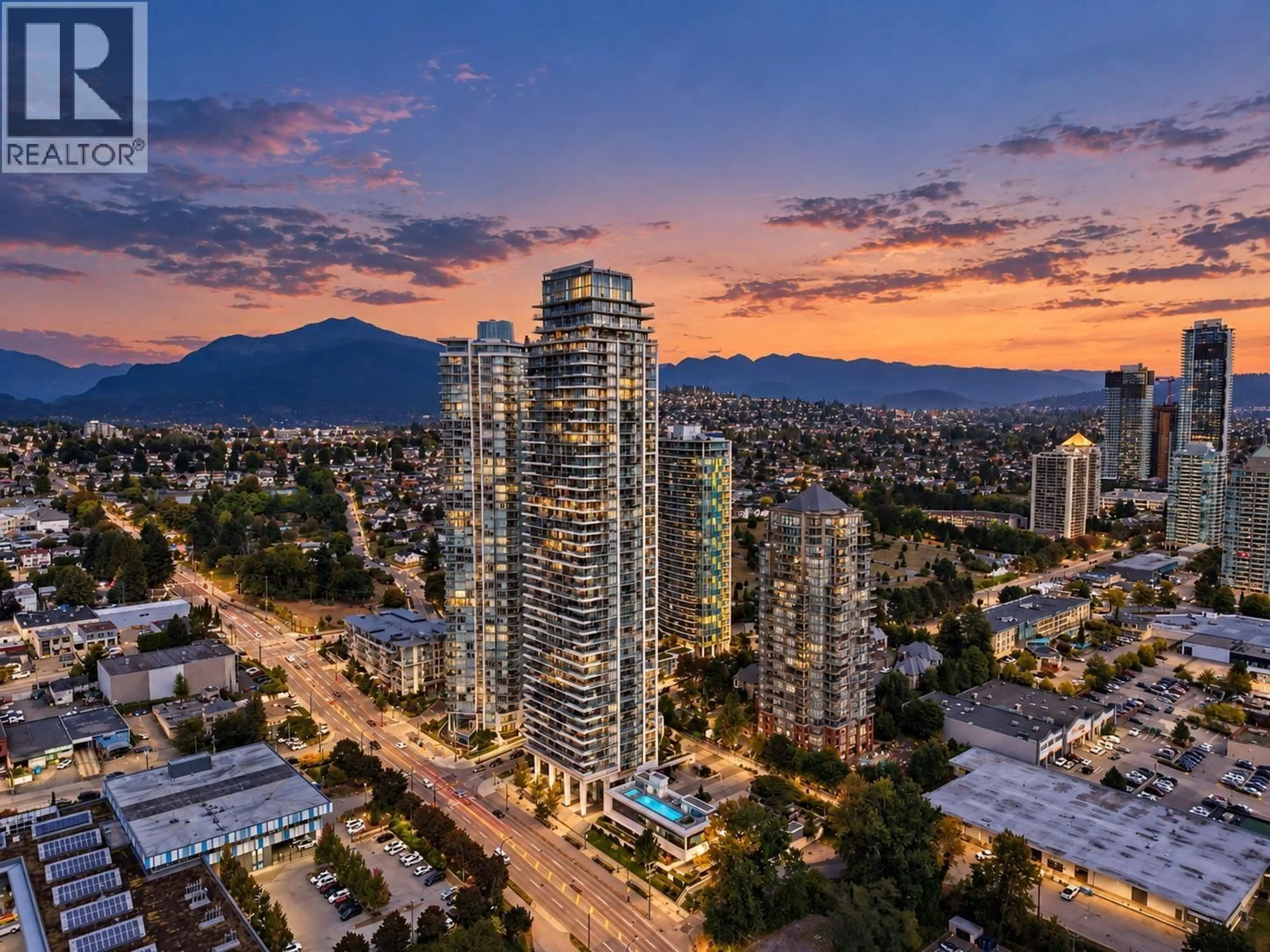 A pic from outside/outdoor area/front of a property/back of a property/a pic from drone, city buildings view from balcony for 3606 - 1888 GILMORE AVENUE, Burnaby British Columbia V5C0L2