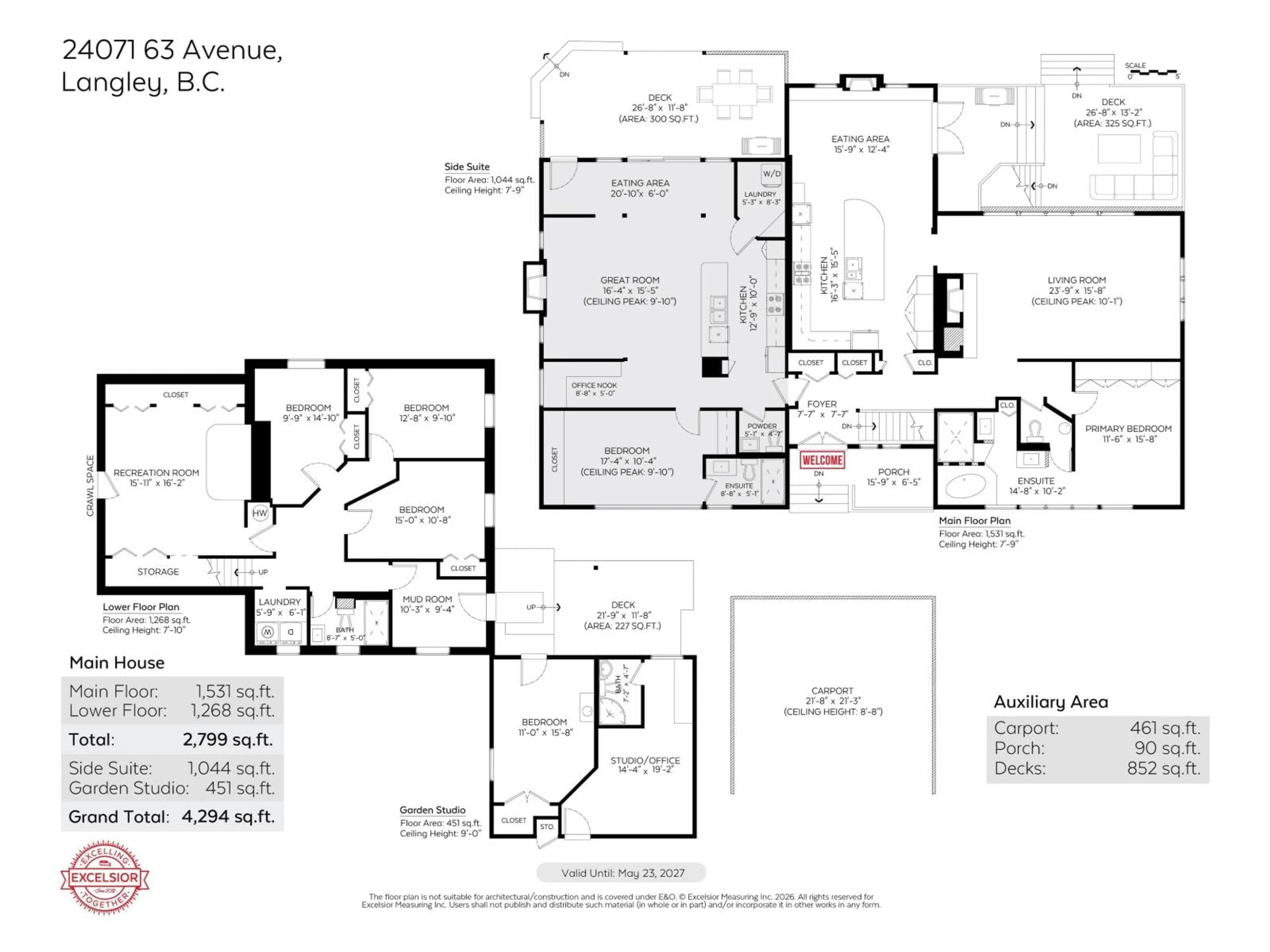 Floor plan for 24071 63 AVENUE, Langley British Columbia V2Y2G3