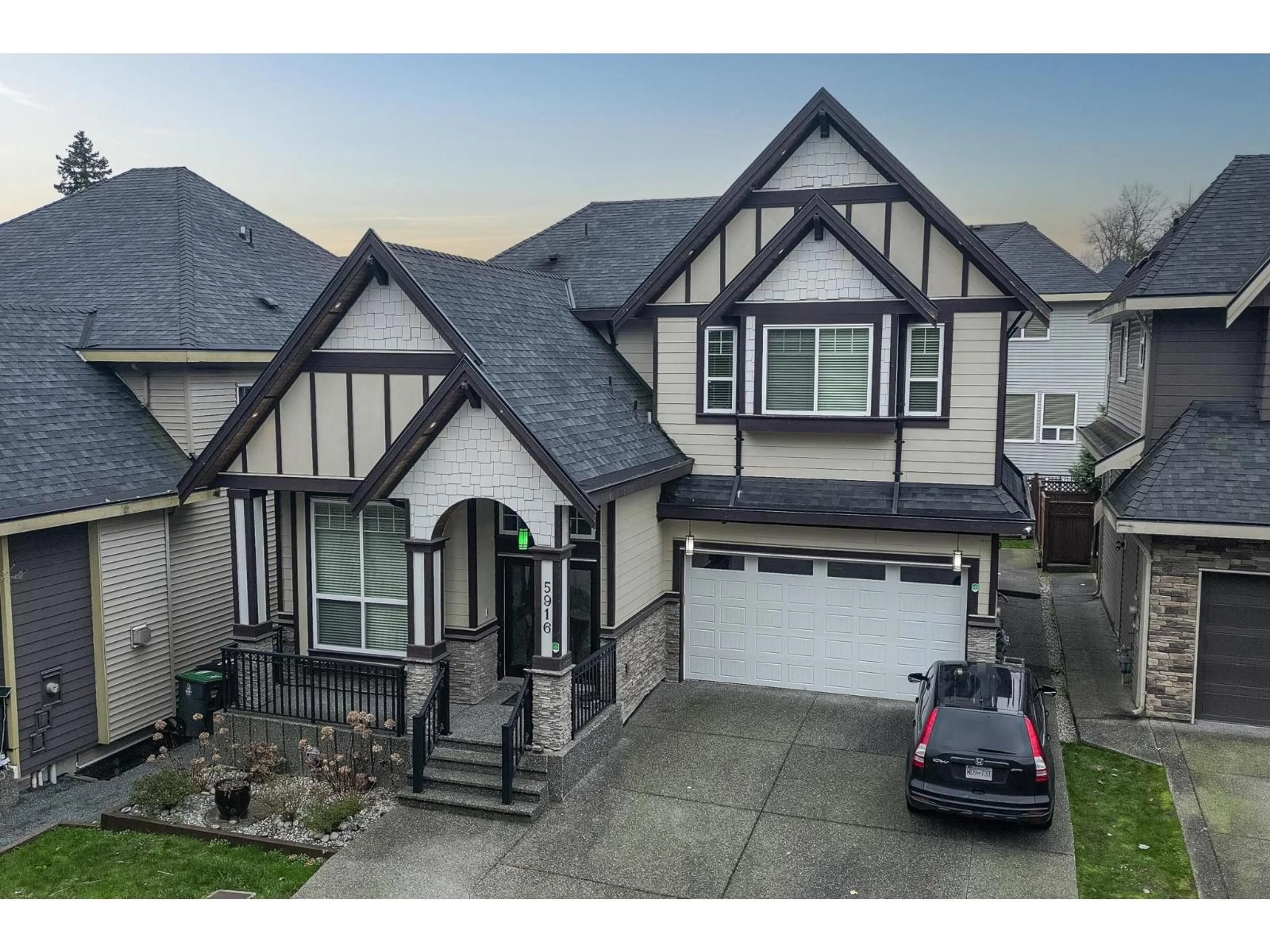 A pic from outside/outdoor area/front of a property/back of a property/a pic from drone, street for 5916 139 STREET, Surrey British Columbia V3X0G6