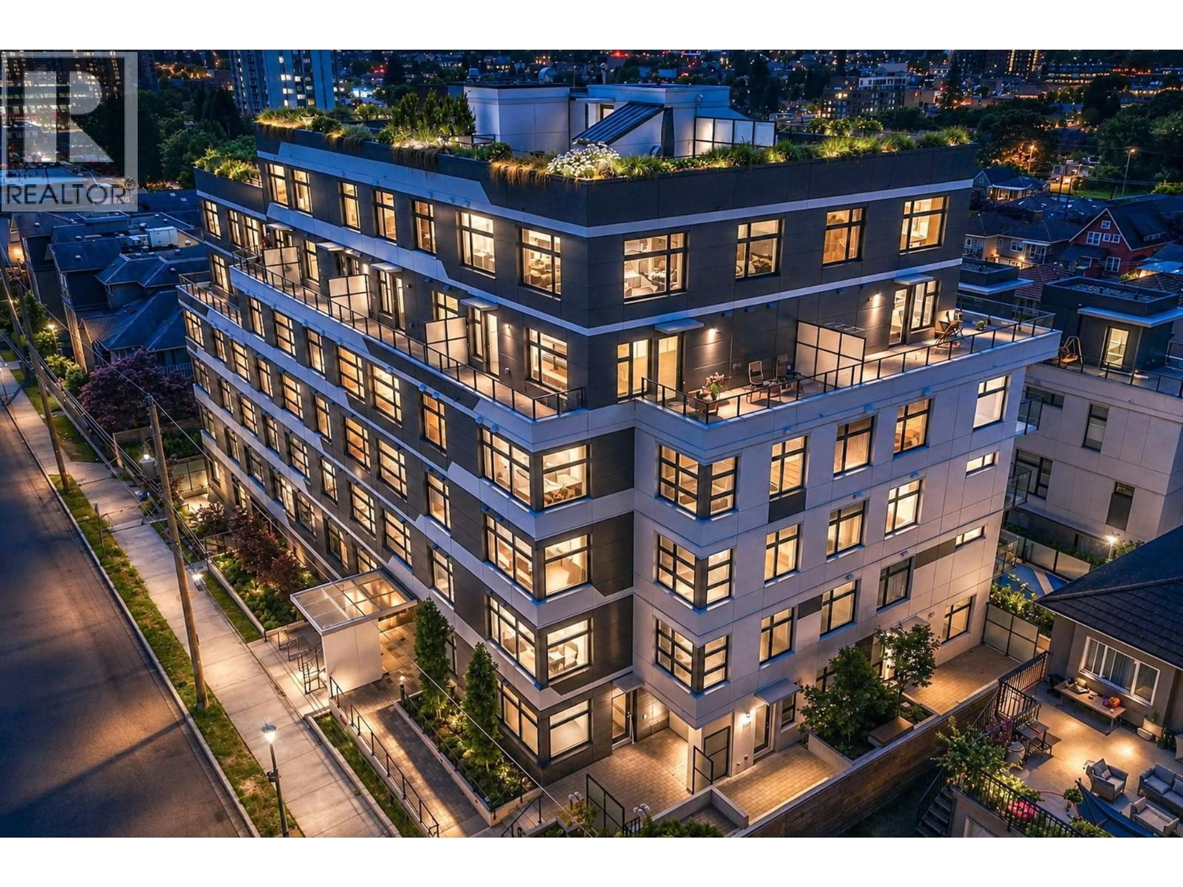 A pic from outside/outdoor area/front of a property/back of a property/a pic from drone, building for 410 - 3264 VANNESS AVENUE, Vancouver British Columbia V5R4V3