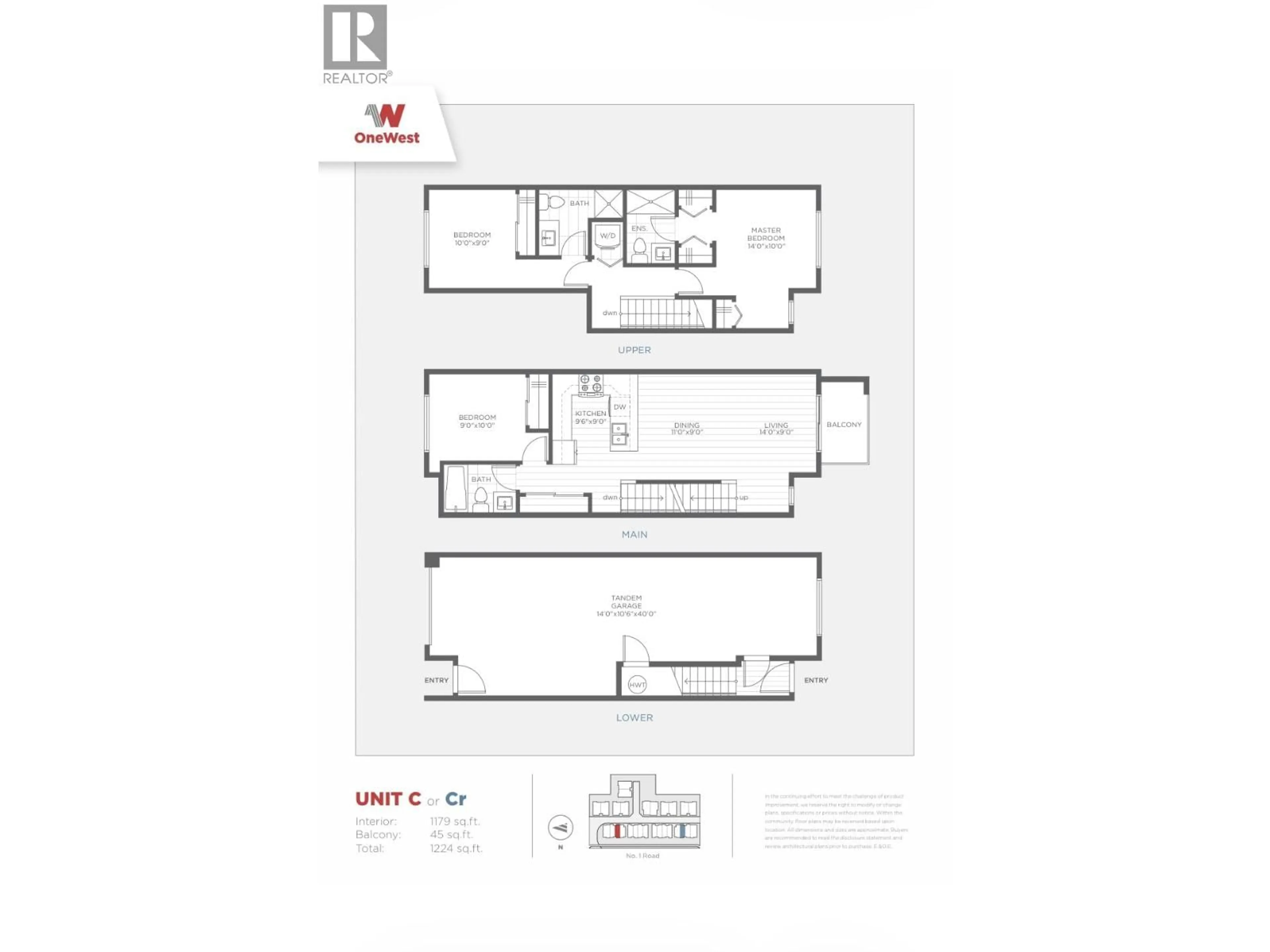 Floor plan for 3 - 8288 NO. 1 ROAD, Richmond British Columbia V7C1T9