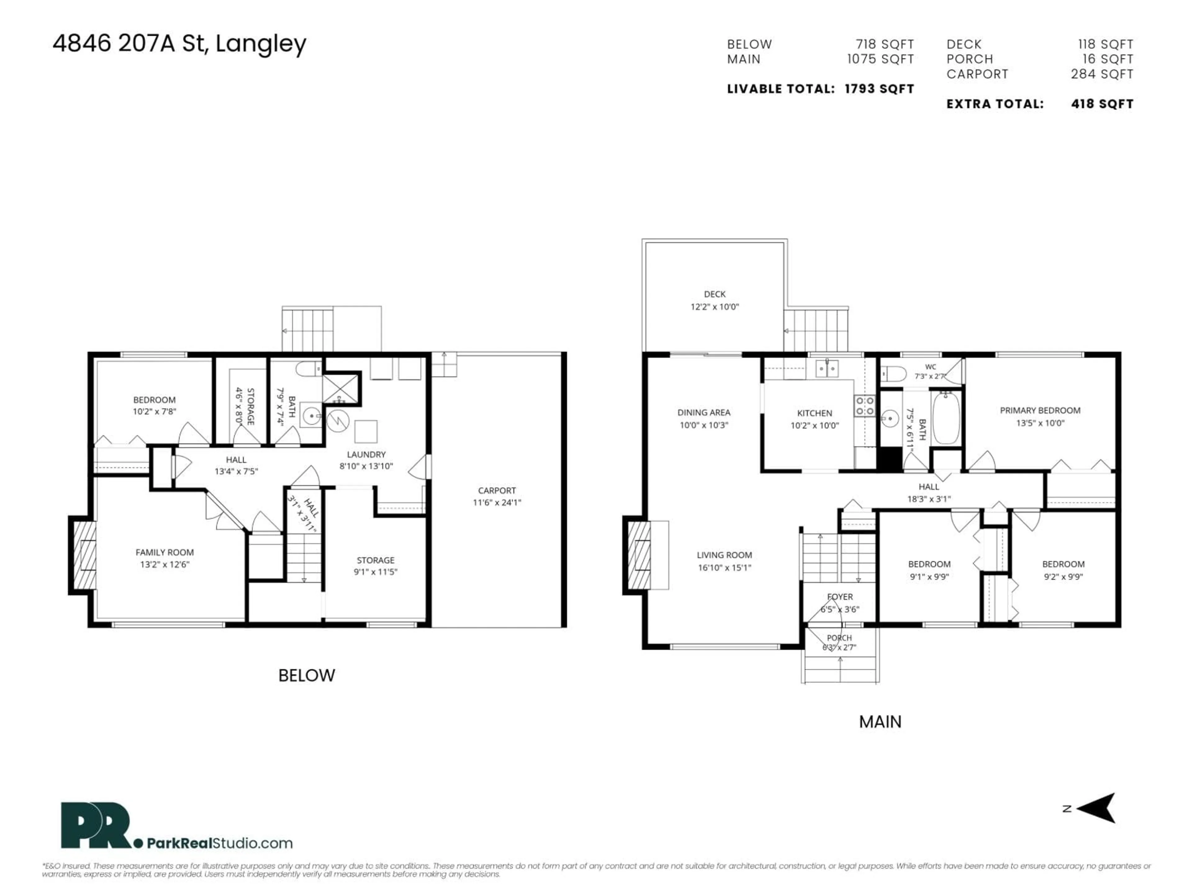 Floor plan for 4846 207A STREET, Langley British Columbia V3A6V9