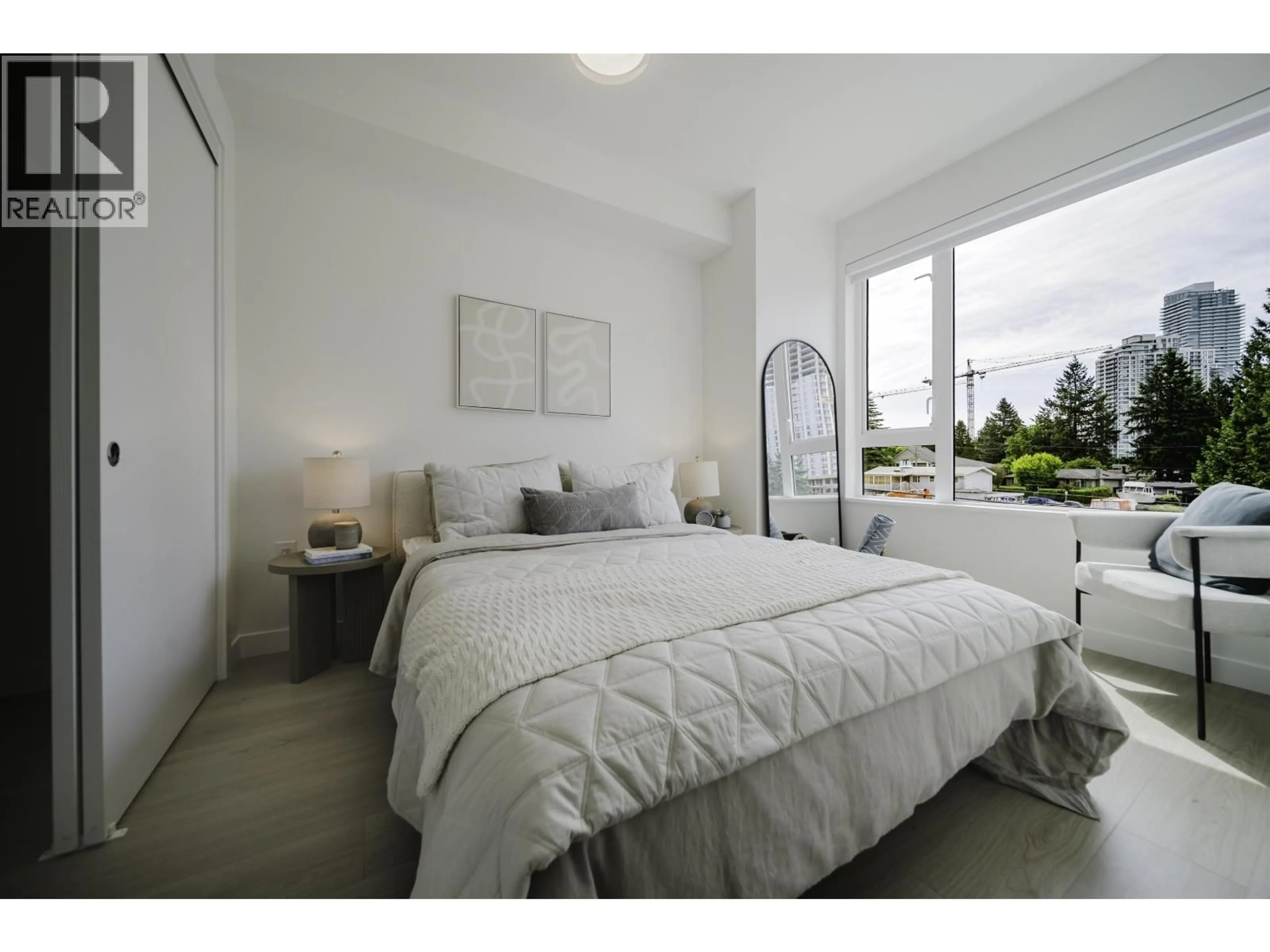 Bedroom with bed, unknown for 306 - 595 KEMSLEY AVENUE, Coquitlam British Columbia V3J0T4