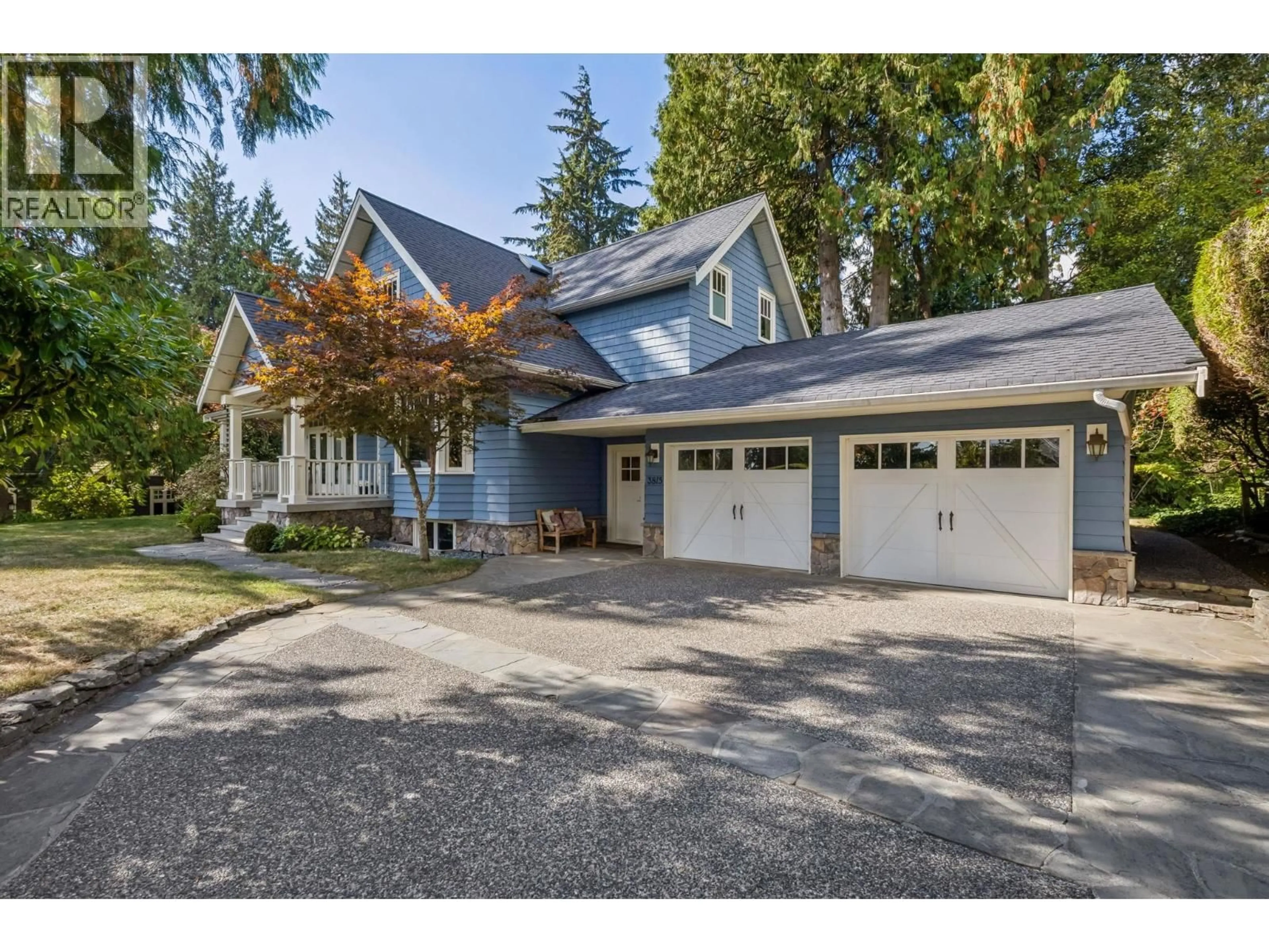 Home with vinyl exterior material, street for 3815 SUNNYCREST DRIVE, North Vancouver British Columbia V7R3C5