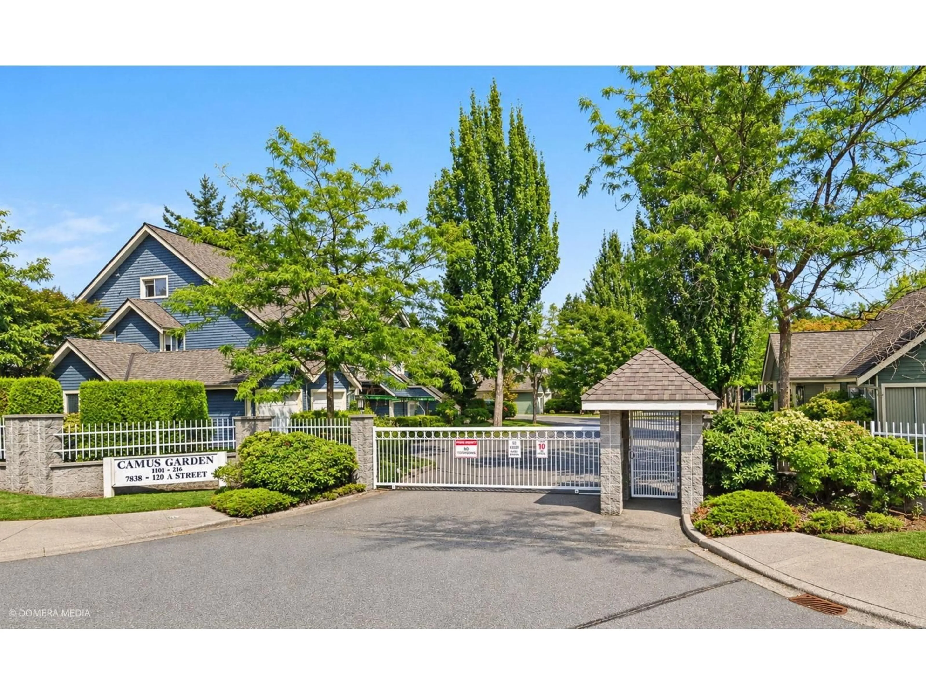 A pic from outside/outdoor area/front of a property/back of a property/a pic from drone, street for 215 - 7838 120A STREET, Surrey British Columbia V3W5B6