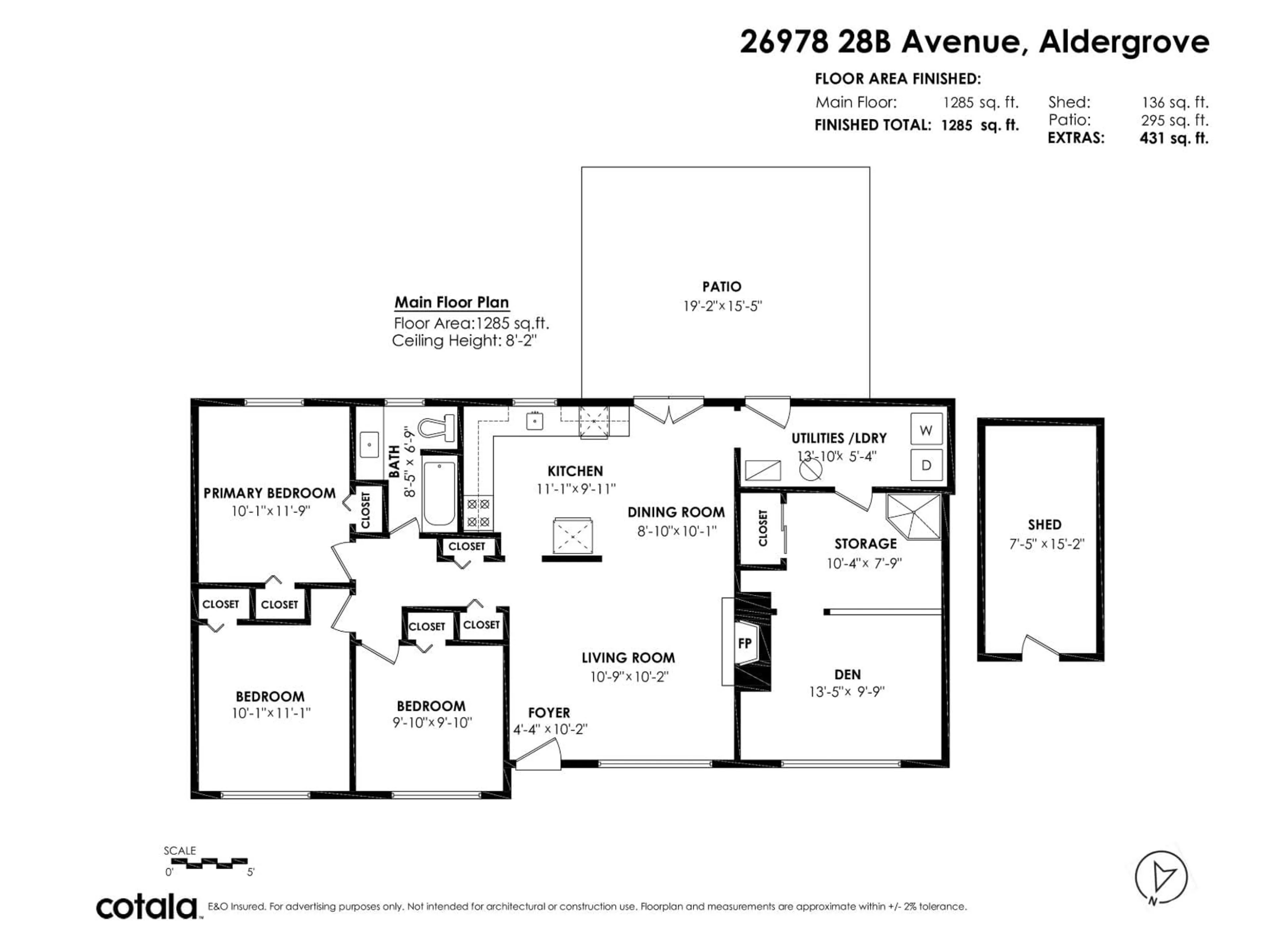 Floor plan for 26978 28B AVENUE, Langley British Columbia V4W3A5