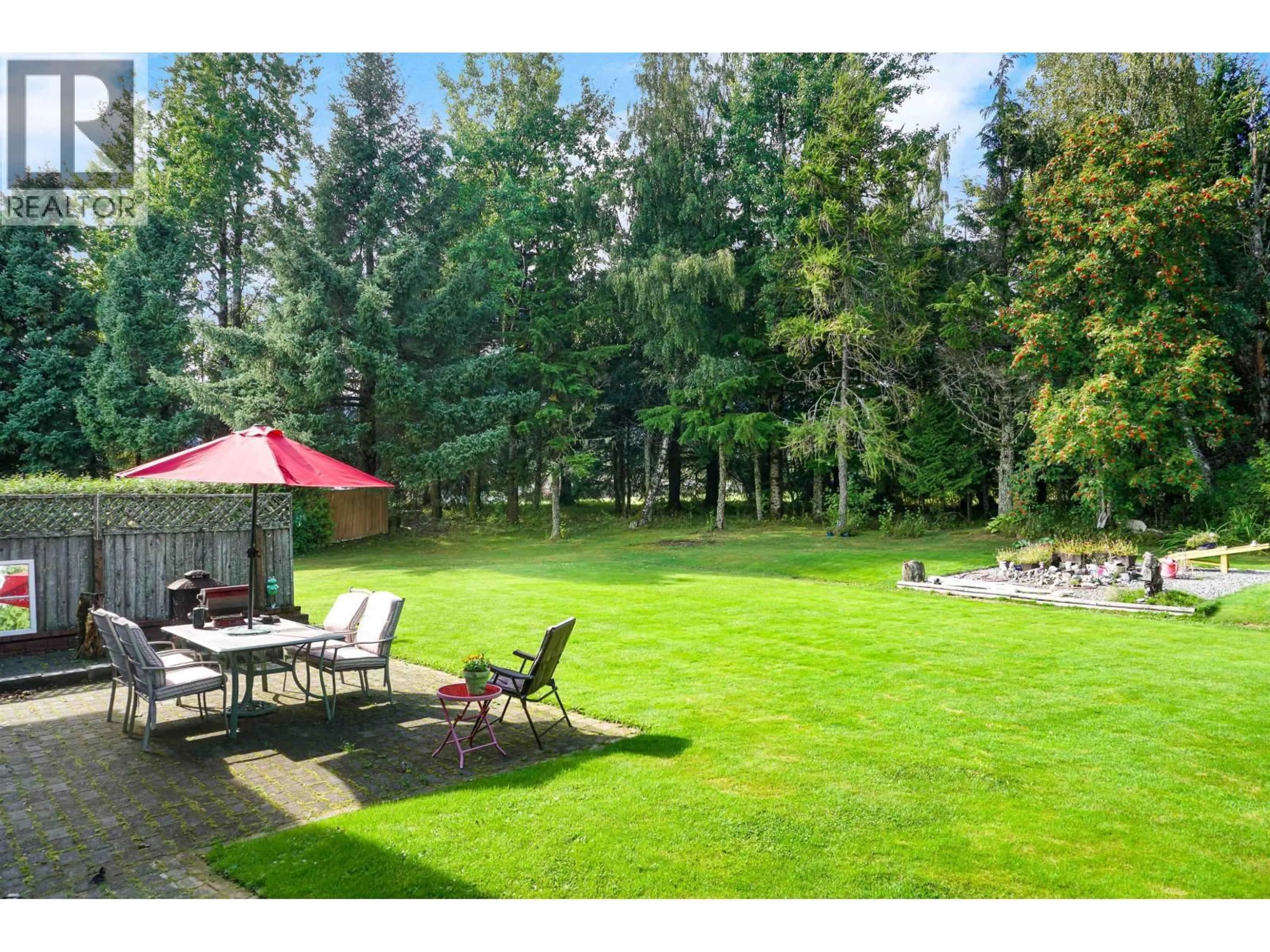 Patio, forest/trees view for 84 CARSWELL STREET, Kitimat British Columbia V8C1B3