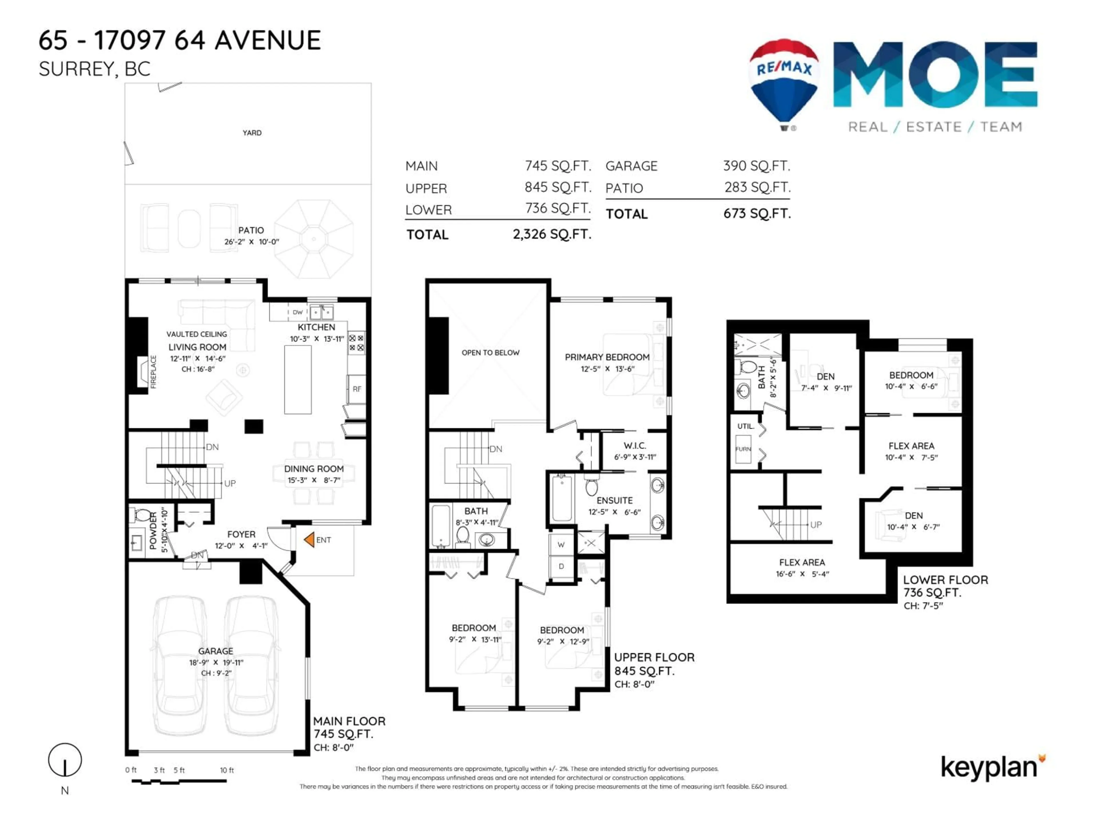 Floor plan for 65 - 17097 64 AVENUE, Surrey British Columbia V3S1Y5