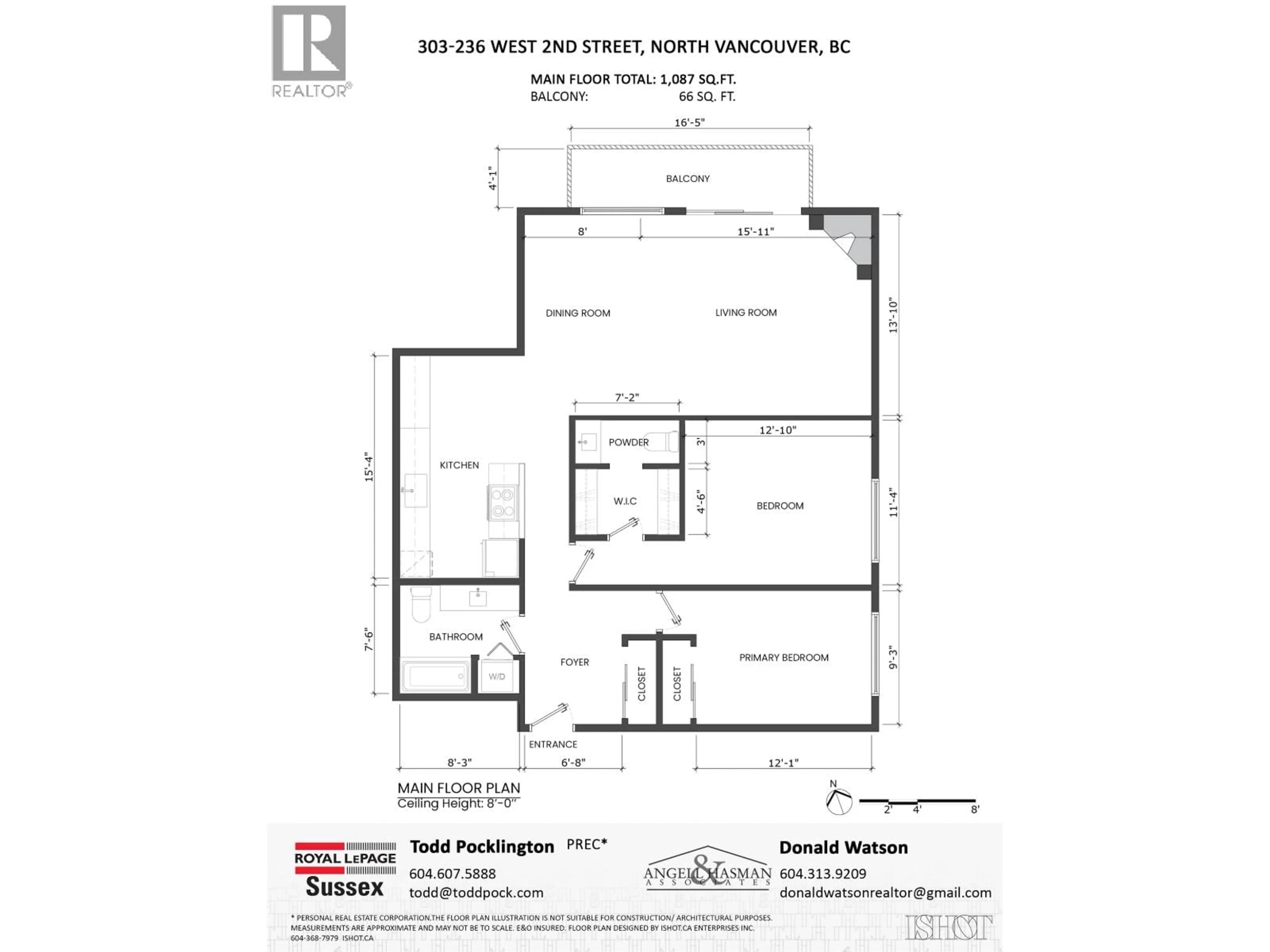 Floor plan for 303 - 236 2ND STREET, North Vancouver British Columbia V7M1C6
