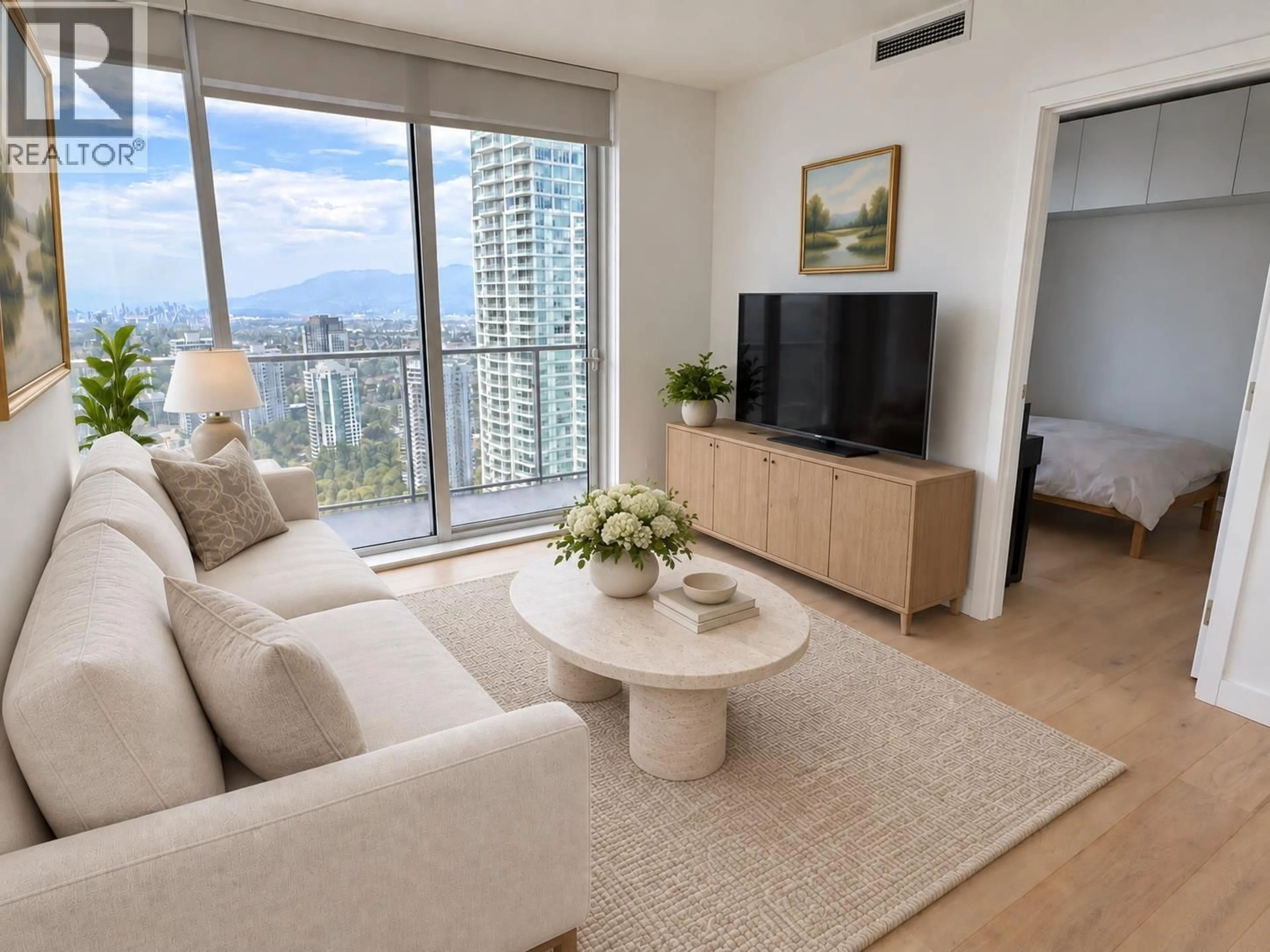 Living room with furniture, unknown for 3304 - 6000 MCKAY AVENUE, Burnaby British Columbia V5H0K2