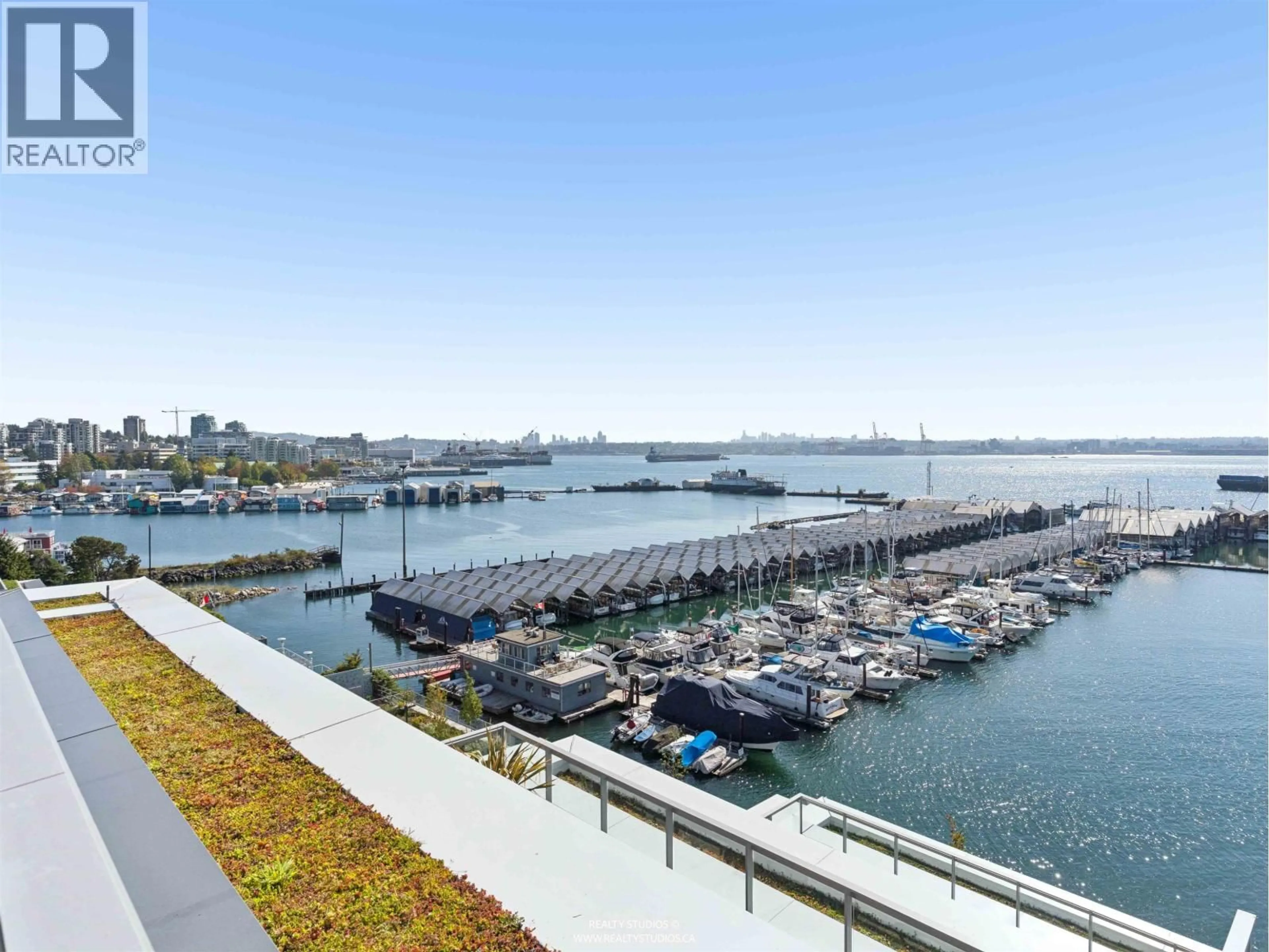 Patio, water/lake/river/ocean view for 302 - 777 HARBOUR WAY, North Vancouver British Columbia V7P0G2