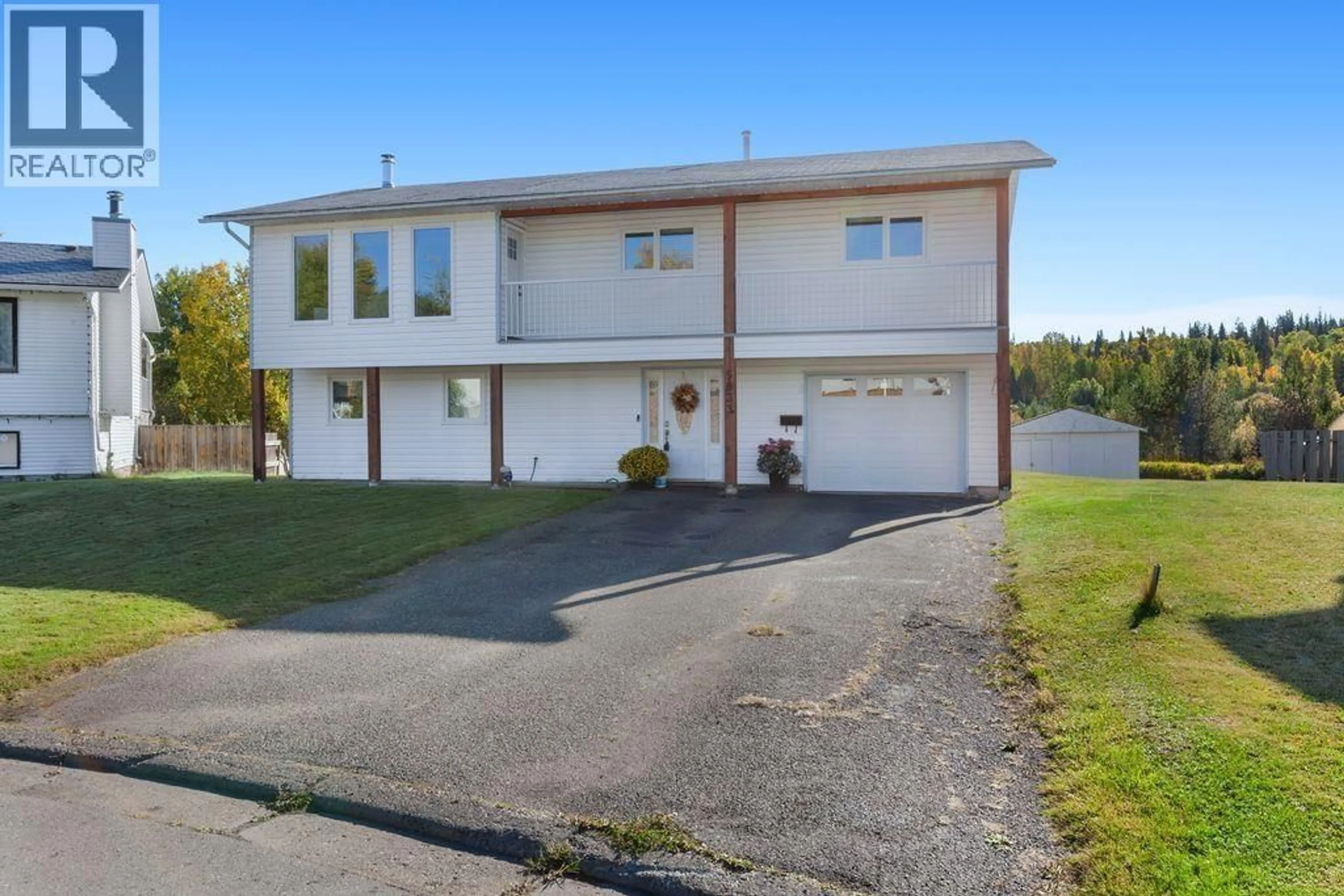 Home with vinyl exterior material, street for 5833 MOLEDO PLACE, Prince George British Columbia V2N6T1