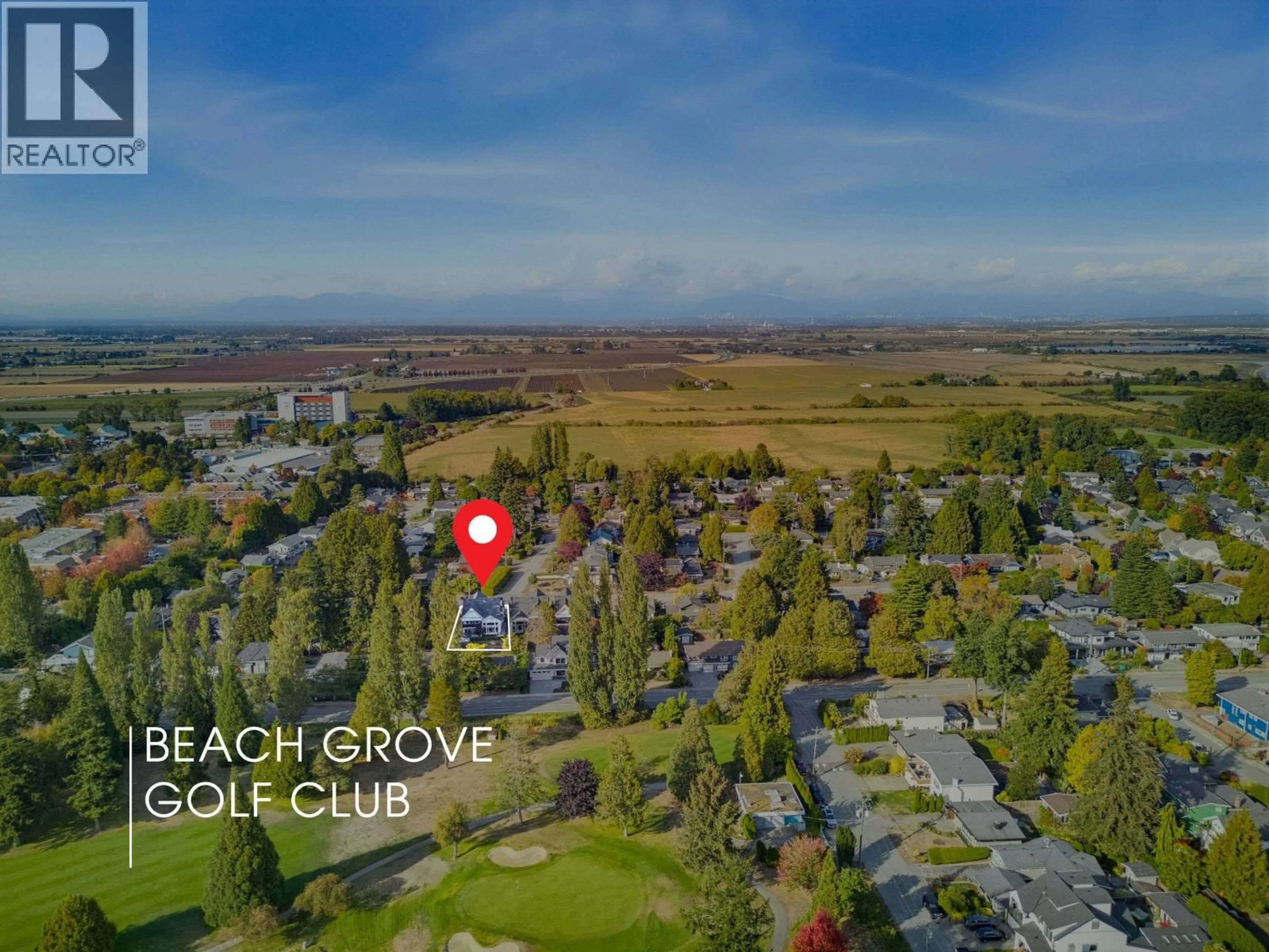 A pic from outside/outdoor area/front of a property/back of a property/a pic from drone, water/lake/river/ocean view for 5744 16A AVENUE, Delta British Columbia V4L1H9