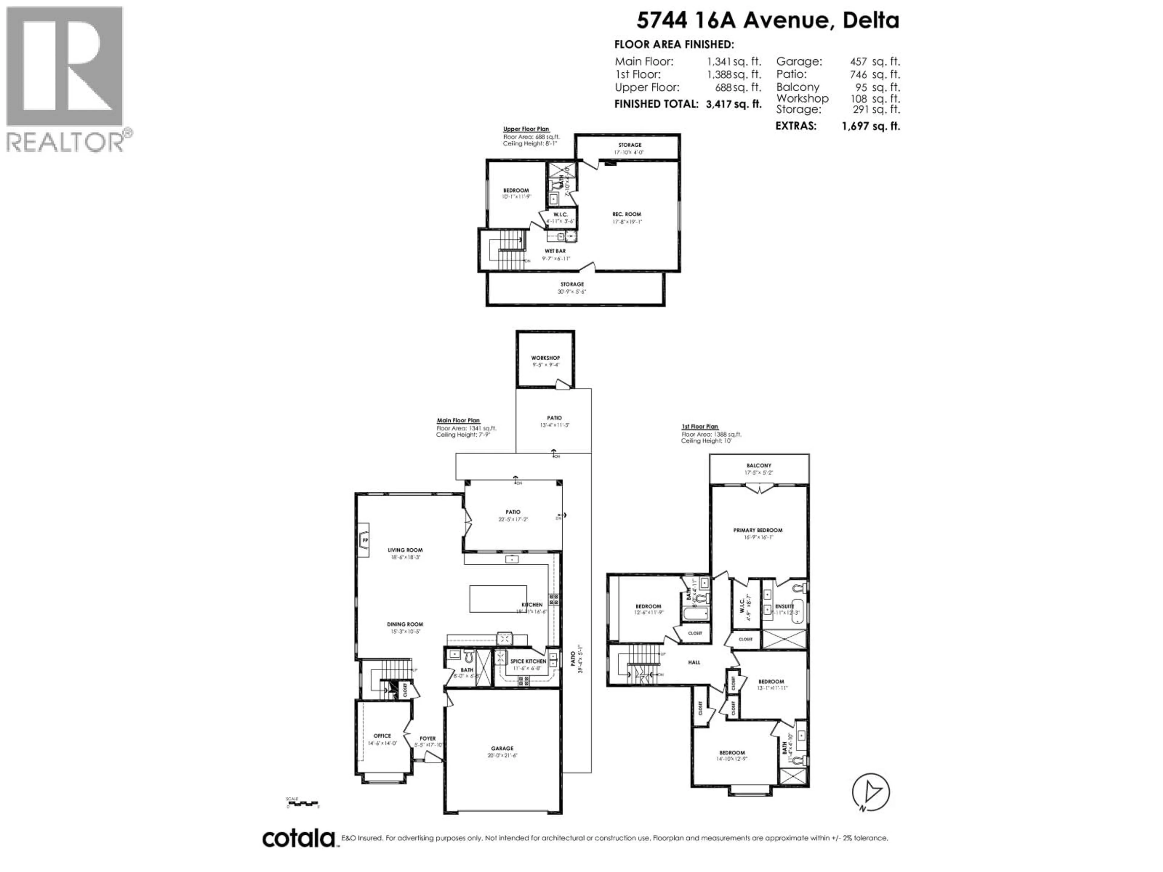 Floor plan for 5744 16A AVENUE, Delta British Columbia V4L1H9