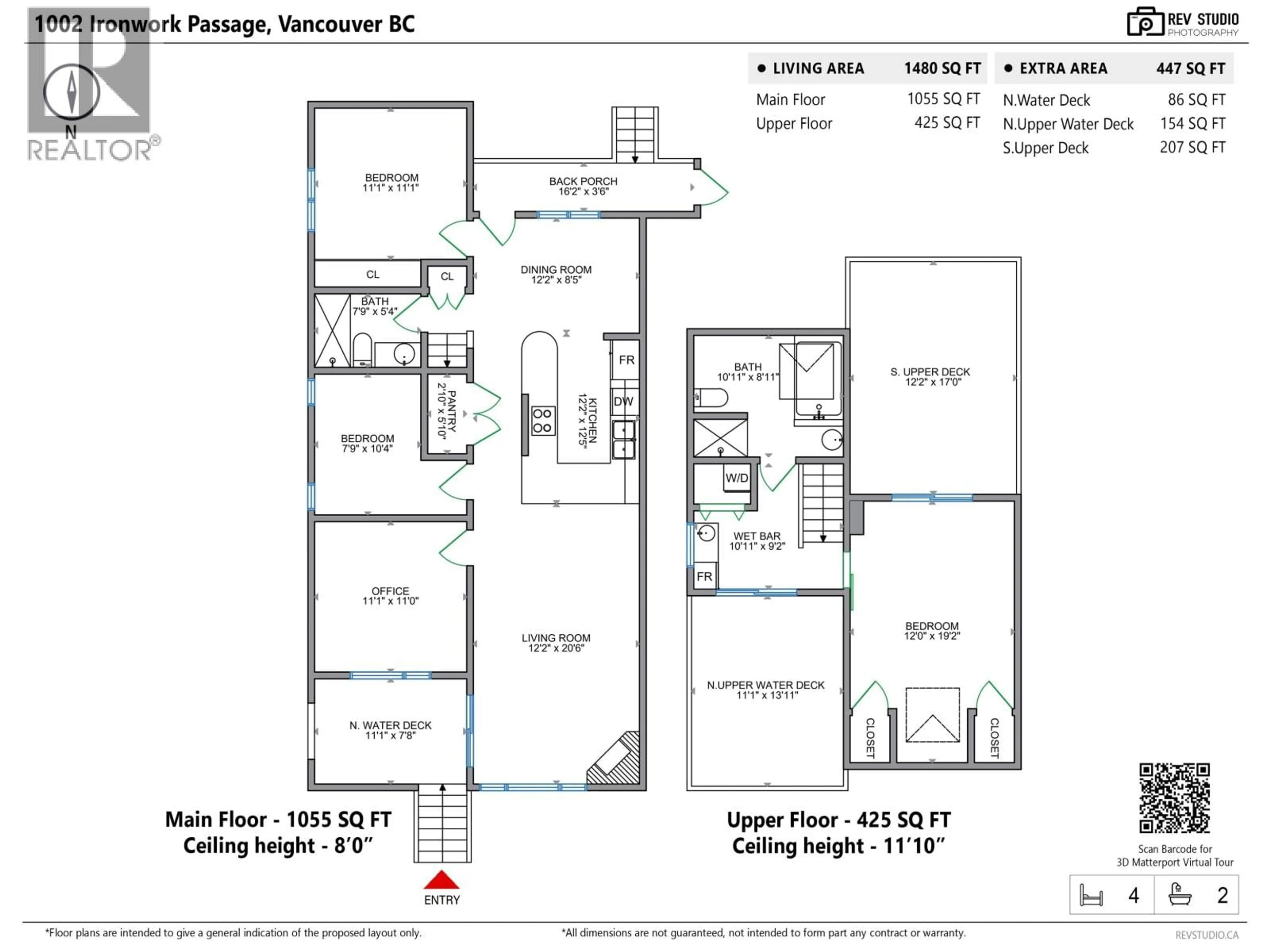 Floor plan for 1002 IRONWORK PASSAGE, Vancouver British Columbia V6H3P1