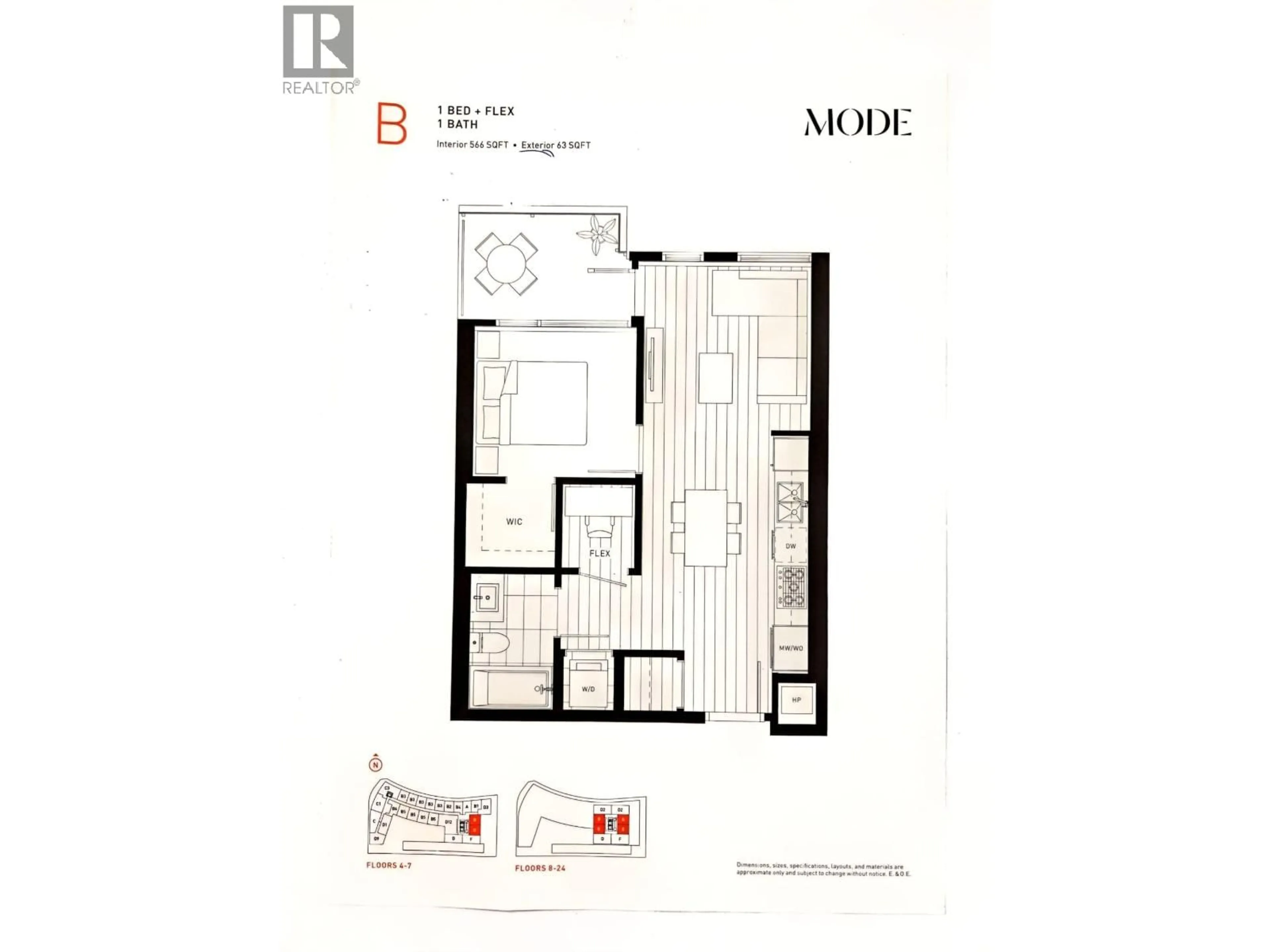 Floor plan for 1804 - 3438 SAWMILL CRESCENT, Vancouver British Columbia V5S0E3