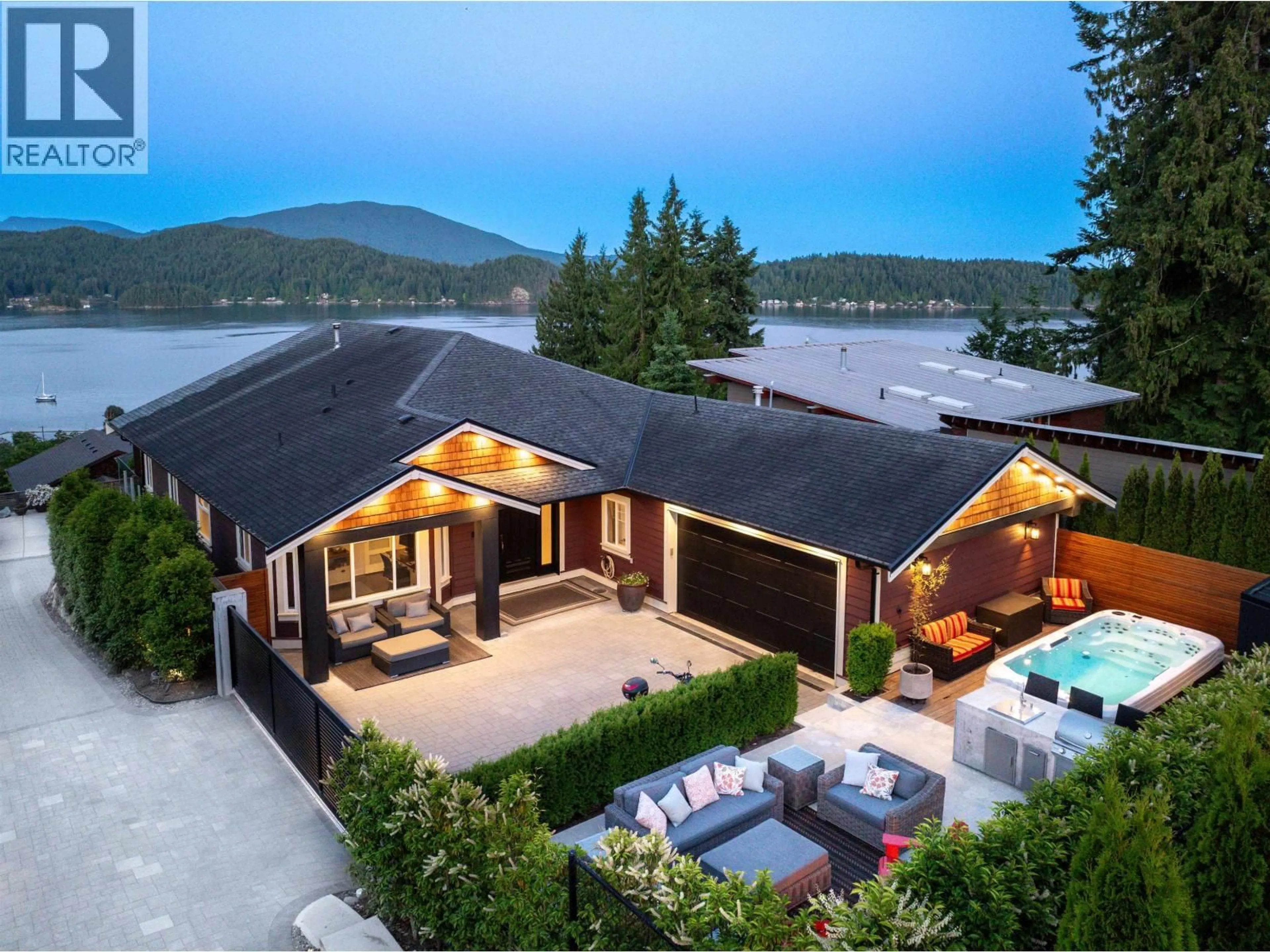 A pic from outside/outdoor area/front of a property/back of a property/a pic from drone, water/lake/river/ocean view for 588 NORTH FLETCHER ROAD, Gibsons British Columbia V0N1V9