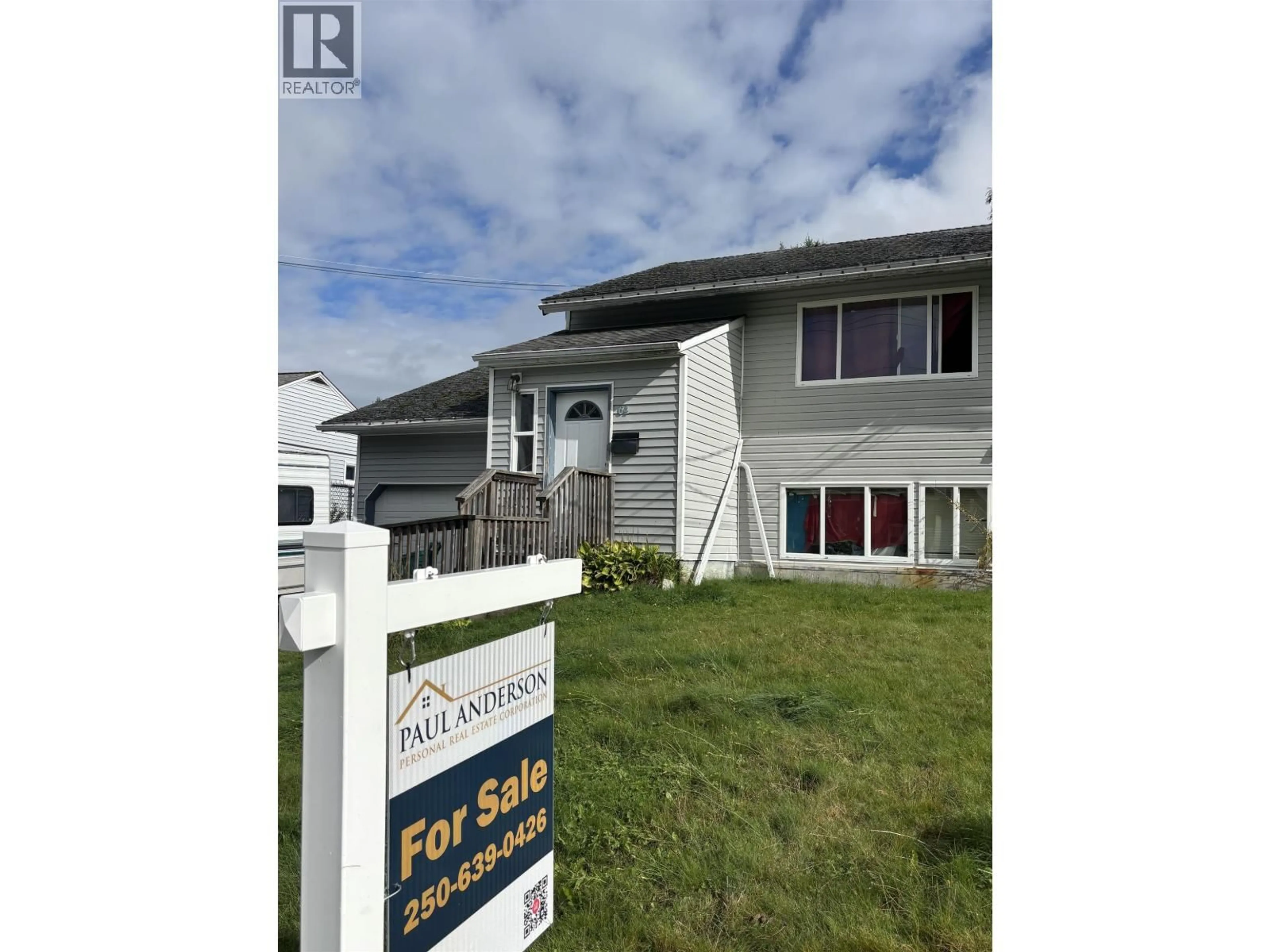 A pic from outside/outdoor area/front of a property/back of a property/a pic from drone, unknown for 64 GANNET CRESCENT, Kitimat British Columbia V8C1P3