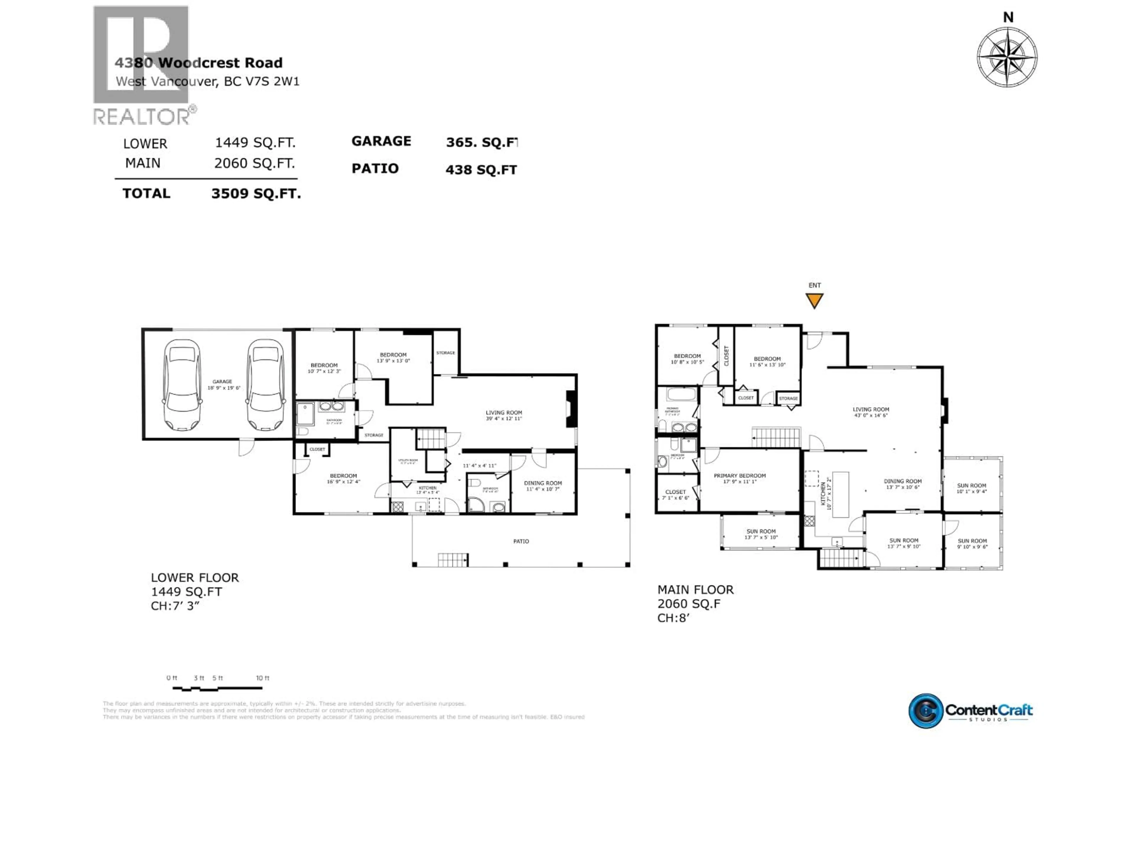 Floor plan for 4380 WOODCREST ROAD, West Vancouver British Columbia V7S2W1