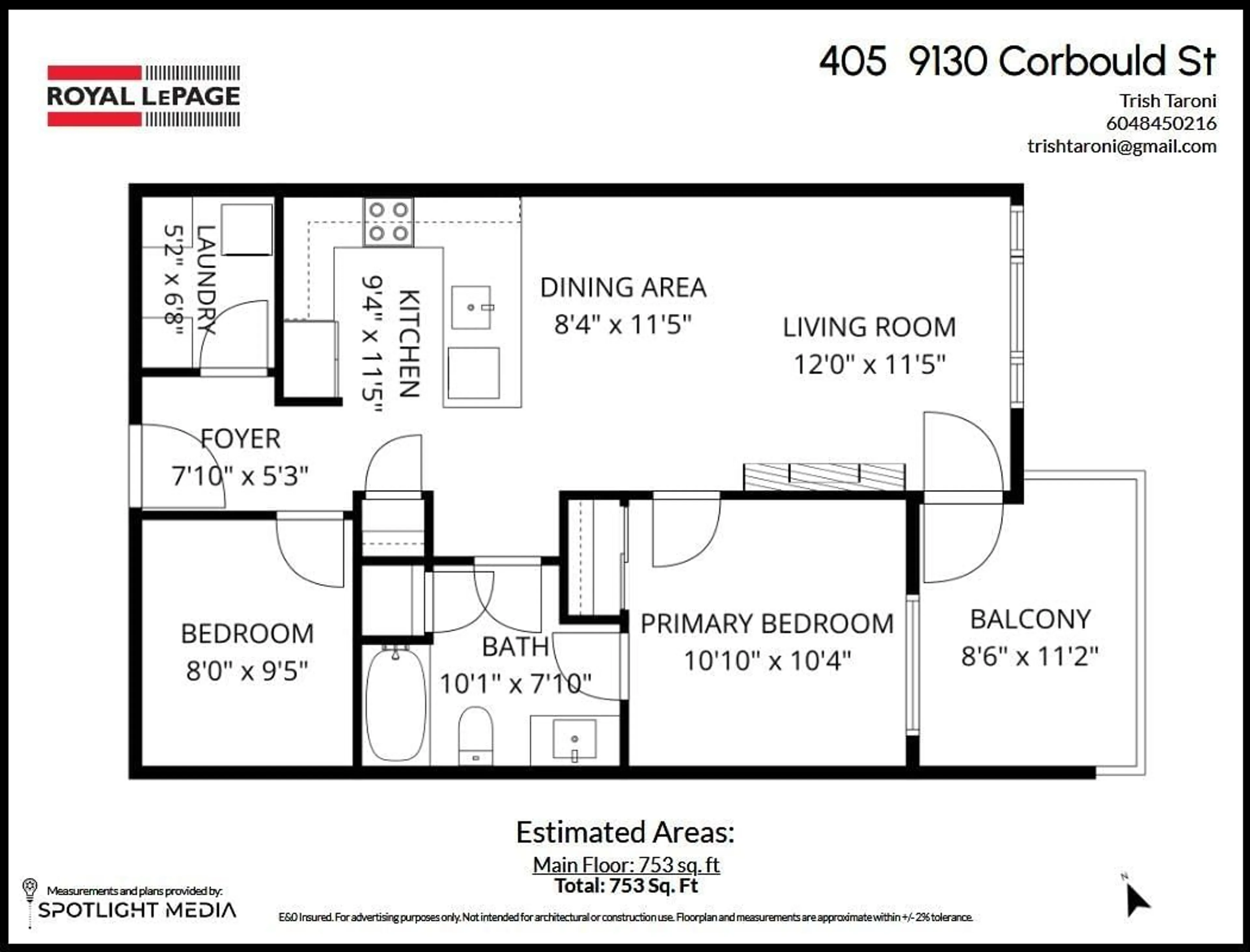 Floor plan for 405 - 9130 CORBOULD STREET, Chilliwack British Columbia V2P4A5