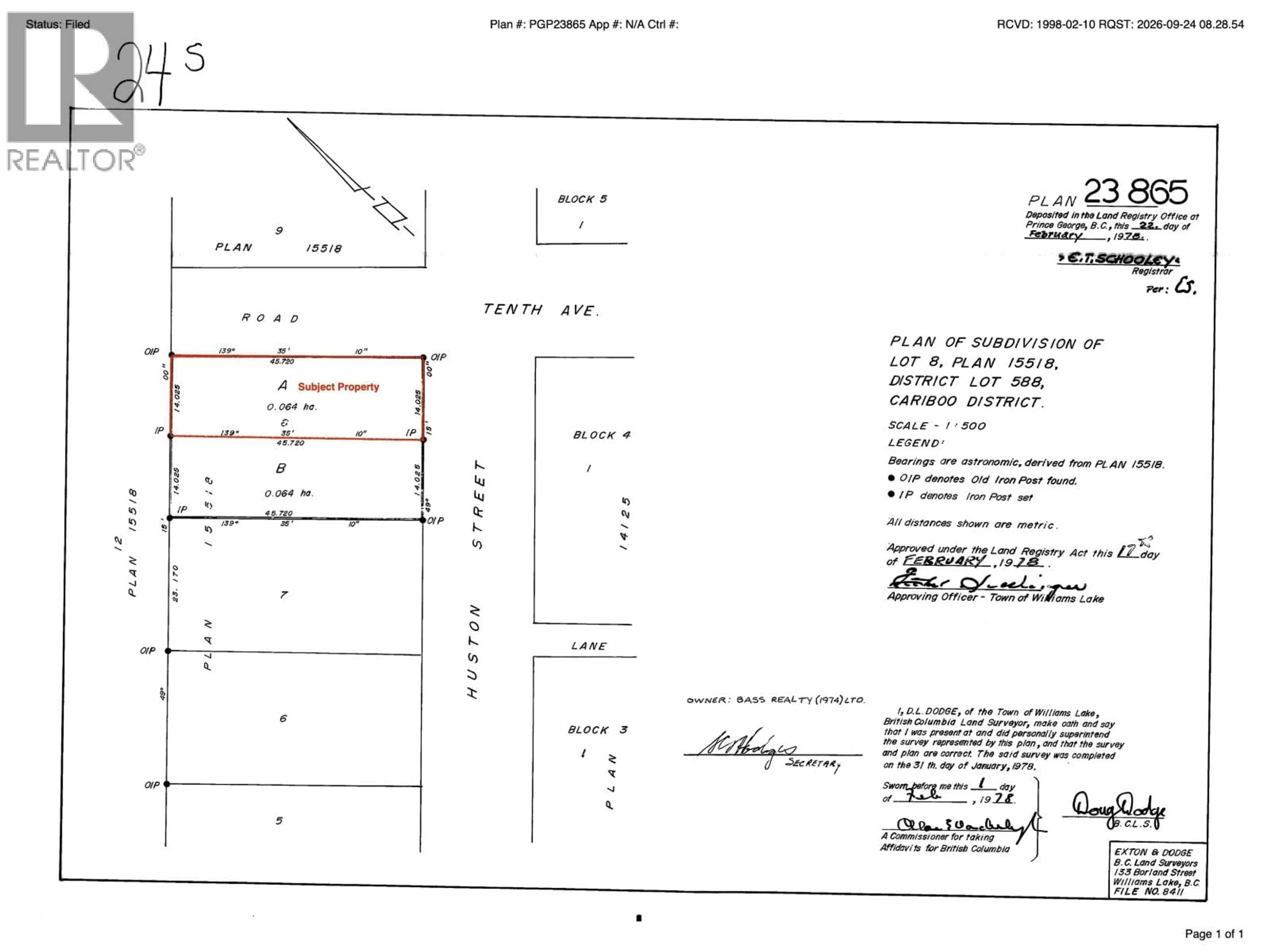 Floor plan for 974 HUSTON STREET, Williams Lake British Columbia V2G2V4