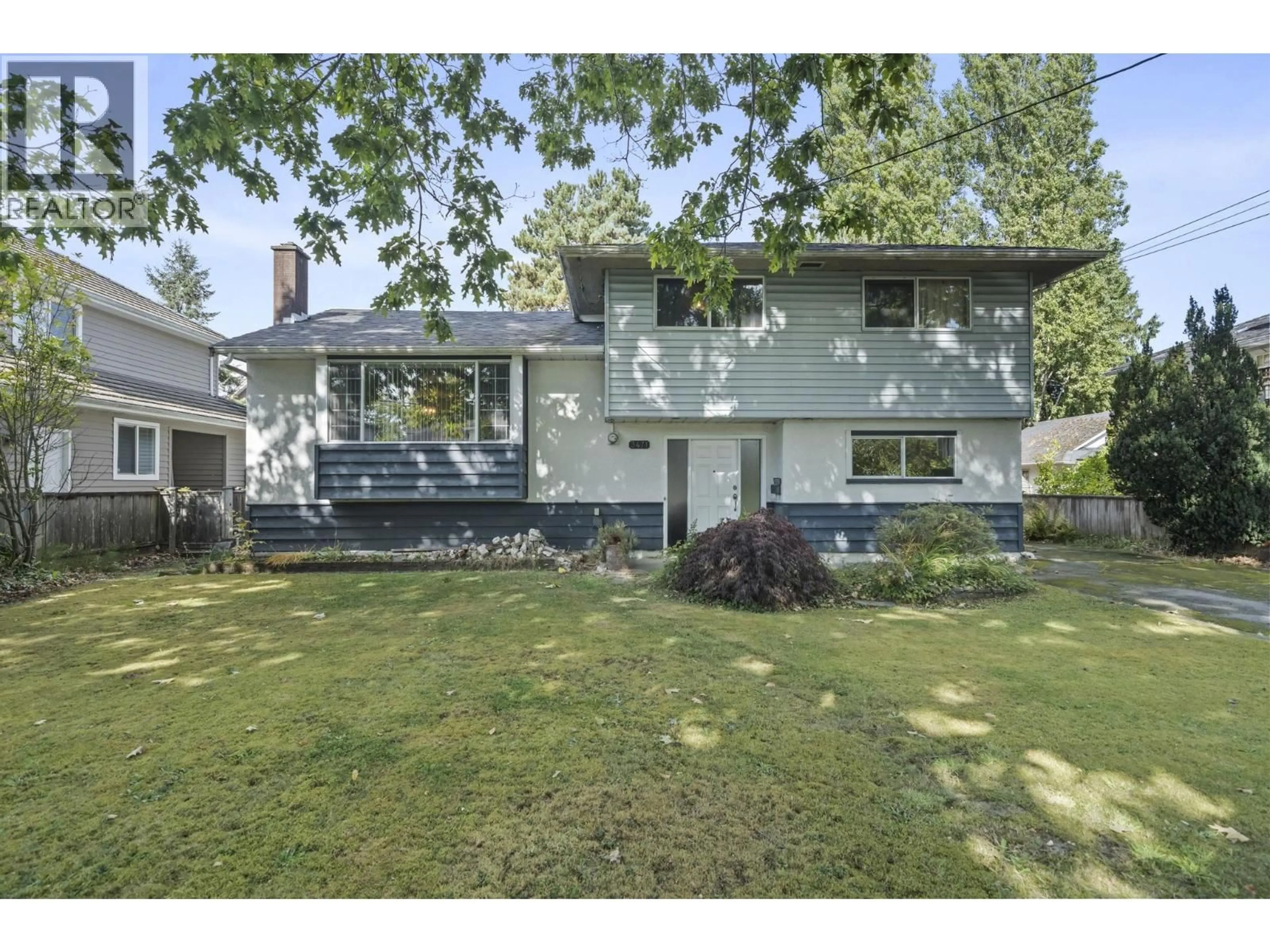 Home with vinyl exterior material, street for 3471 TRUMOND AVENUE, Richmond British Columbia V7E1B4