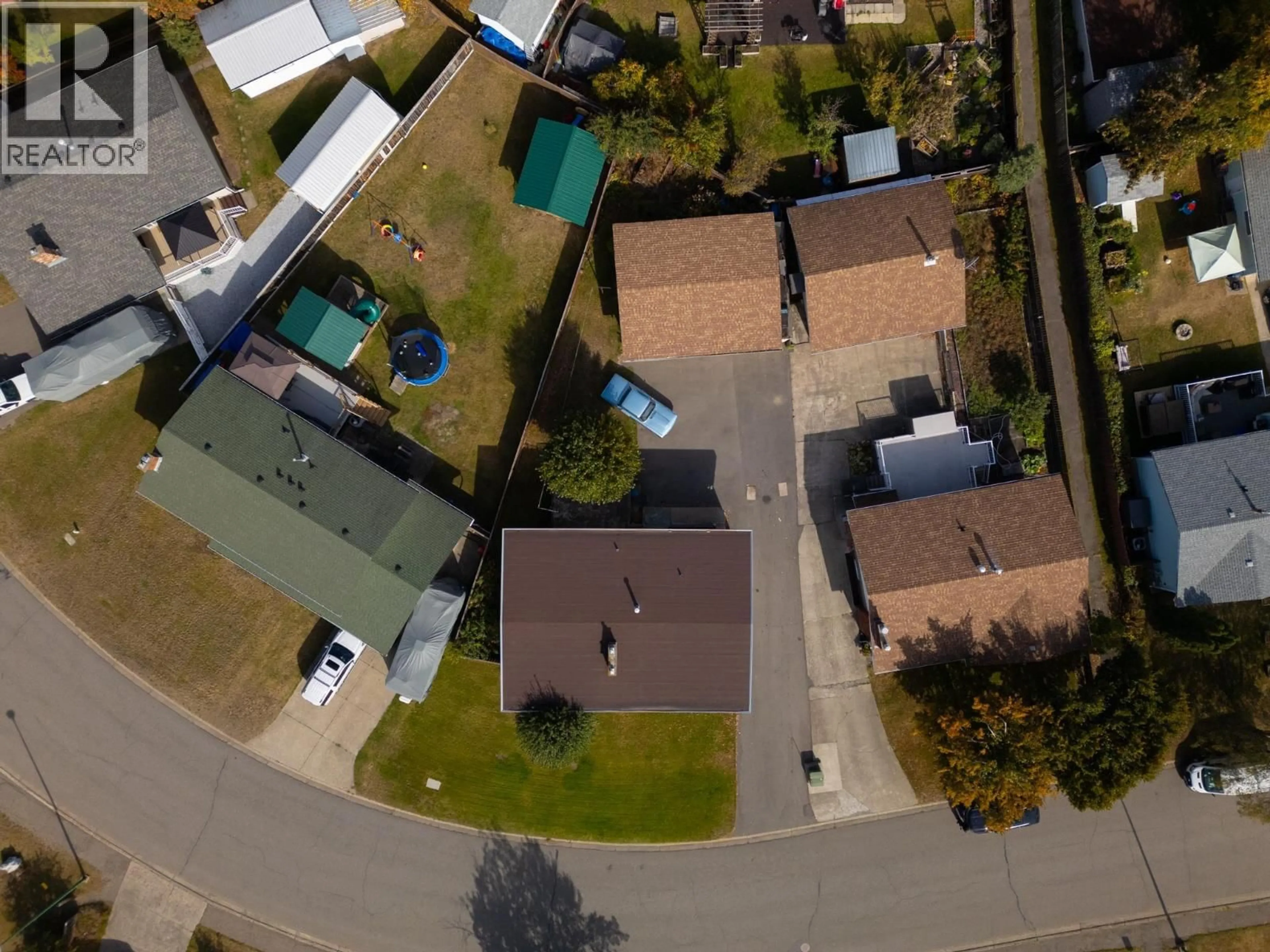 A pic from outside/outdoor area/front of a property/back of a property/a pic from drone, street for 4334 EAGLENEST CRESCENT, Prince George British Columbia V2M4Y6
