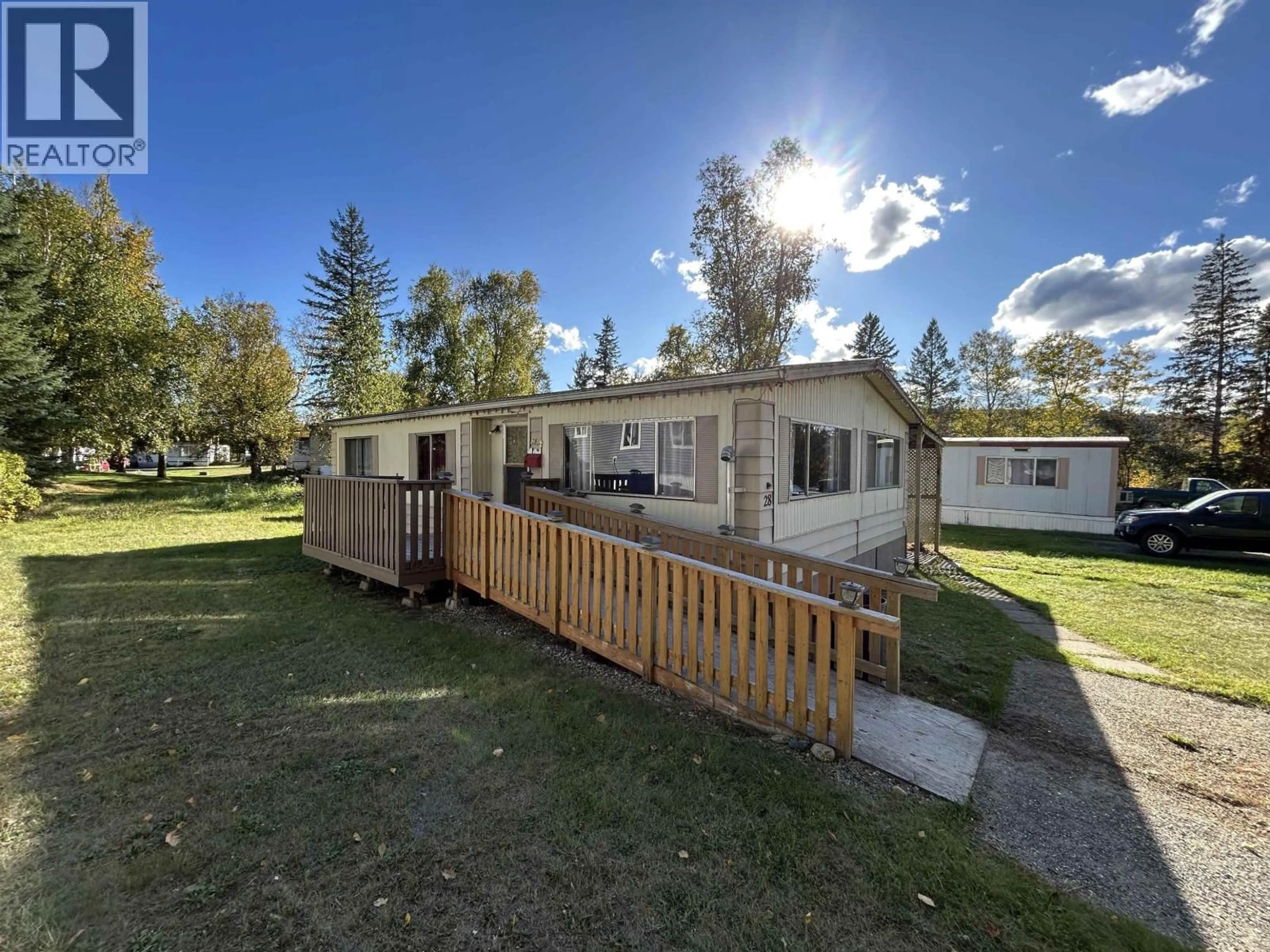 A pic from outside/outdoor area/front of a property/back of a property/a pic from drone, unknown for 28 - 3656 HILBORN AVENUE, Quesnel British Columbia V2J3P7