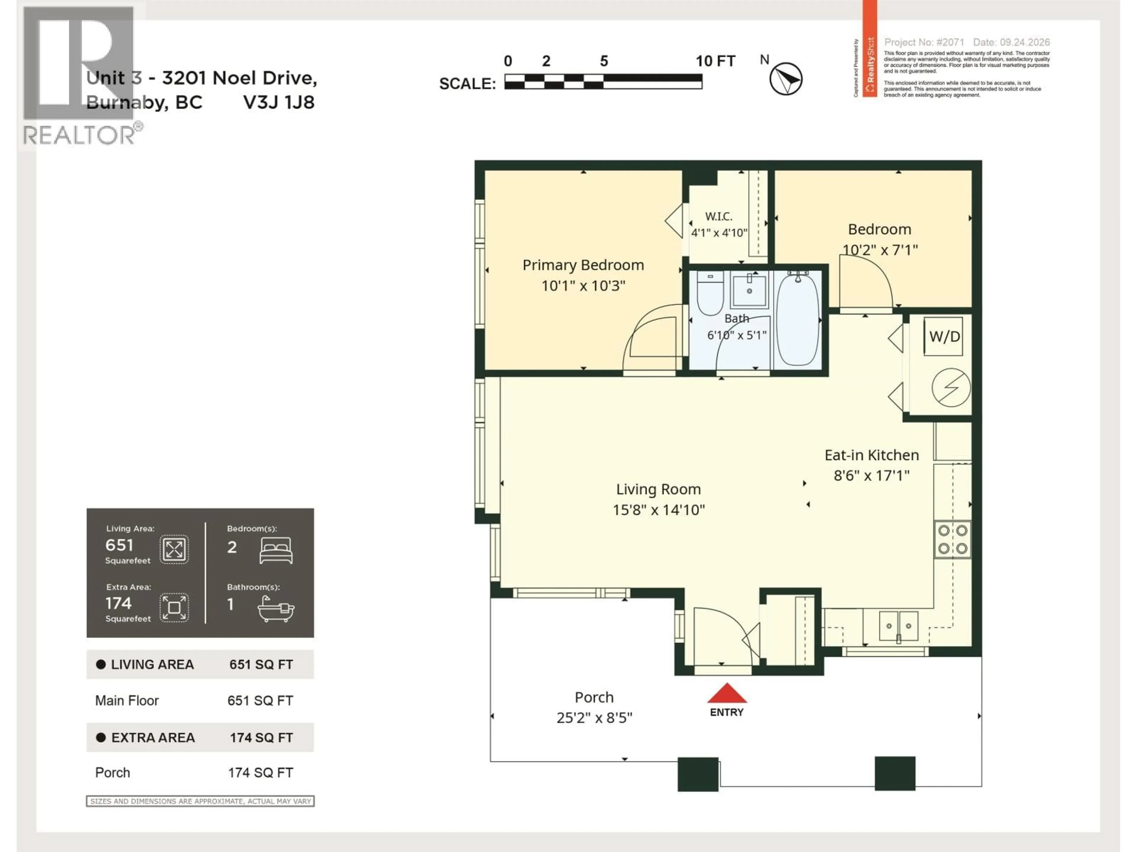 Floor plan for 3 - 3201 NOEL DRIVE, Burnaby British Columbia V3J7G3
