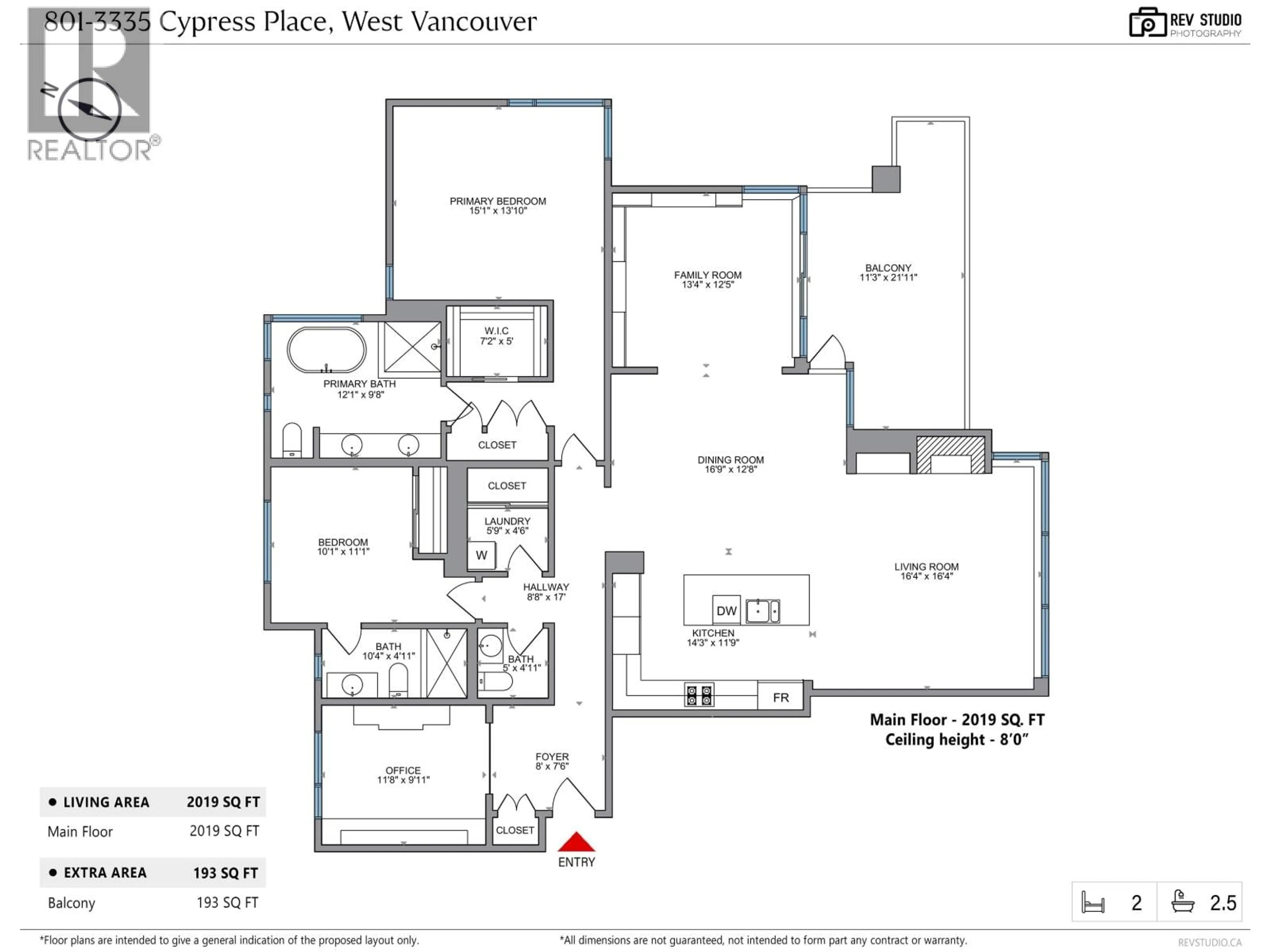 Floor plan for 801 - 3335 CYPRESS PLACE, West Vancouver British Columbia V7S3J8