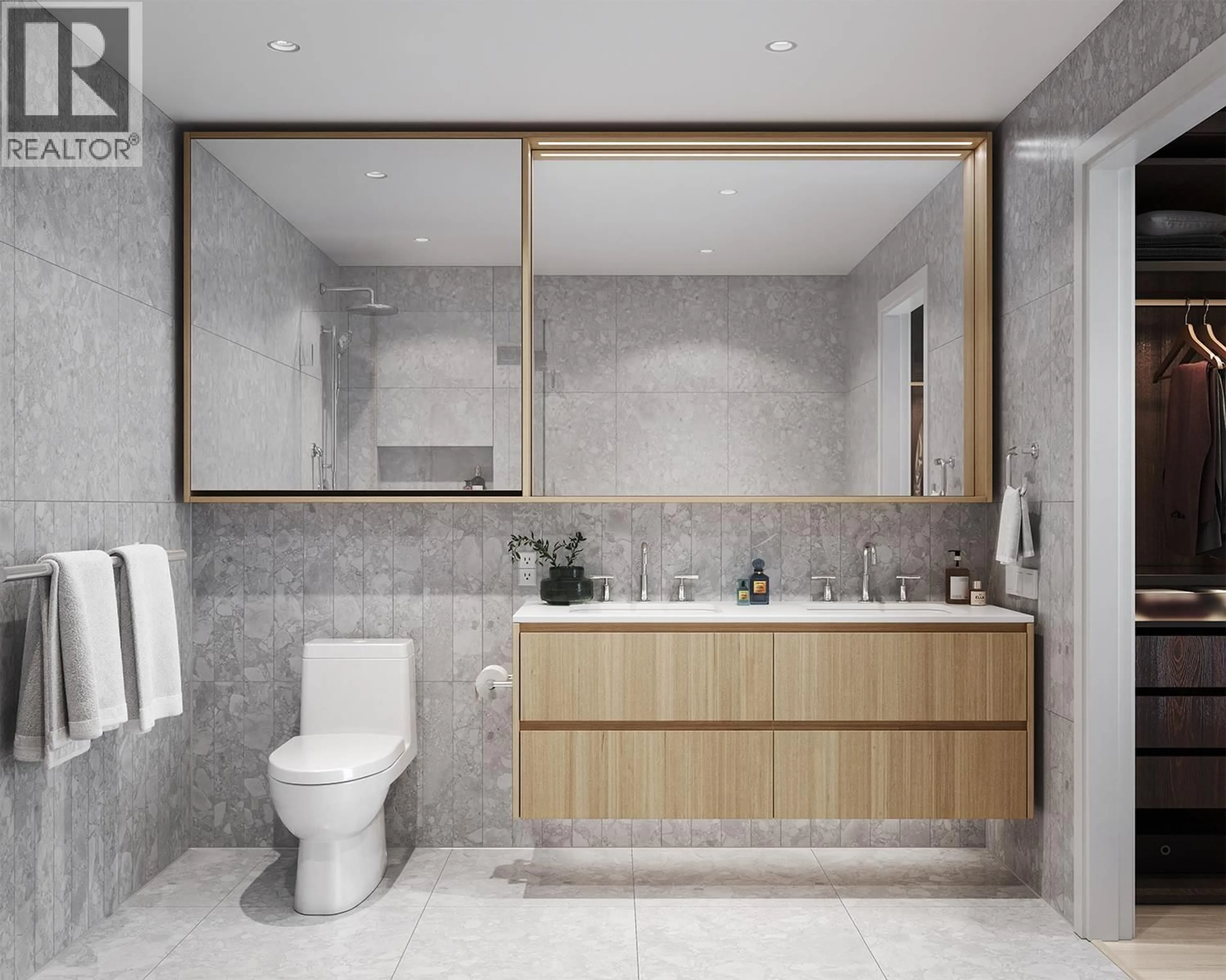 Contemporary bathroom, ceramic/tile floor for 908 - 2180 ALPHA AVENUE, Burnaby British Columbia V5C0K2