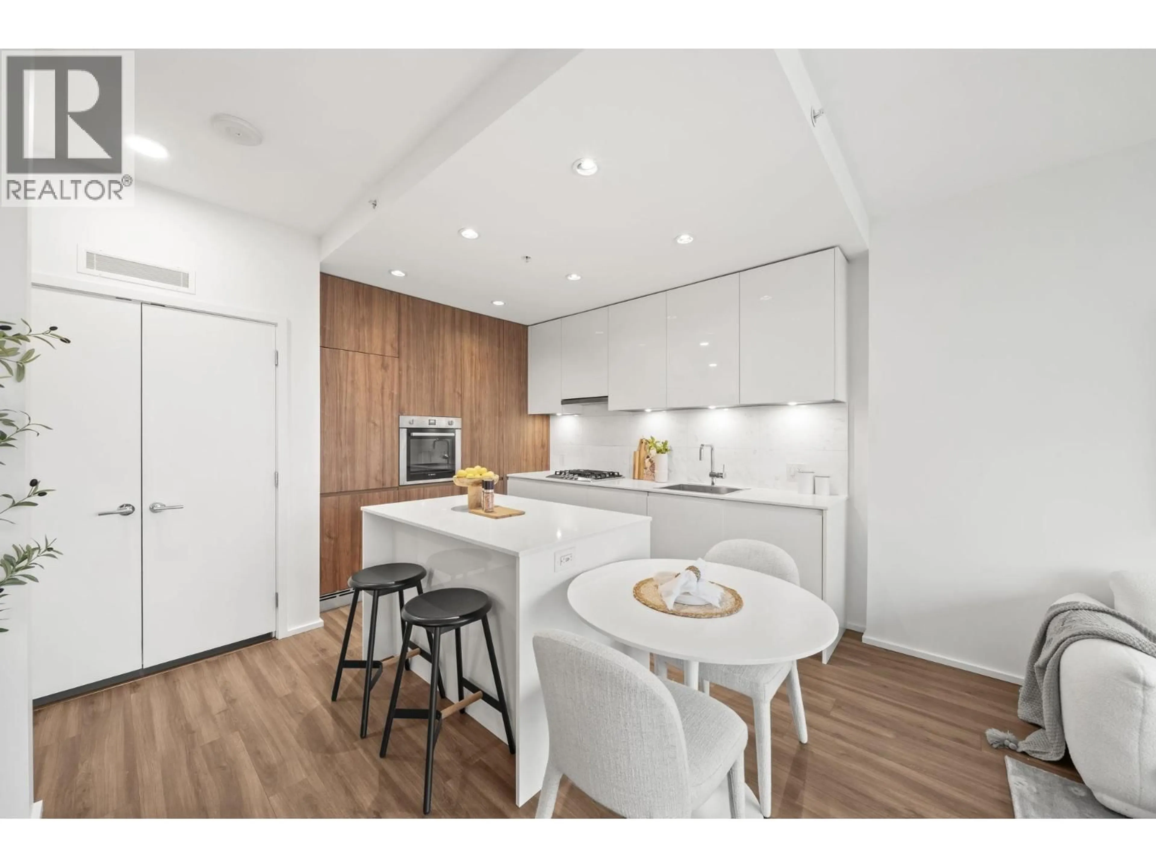 Open concept kitchen, wood/laminate floor for 2208 - 4650 BRENTWOOD BOULEVARD, Burnaby British Columbia V5C0M3