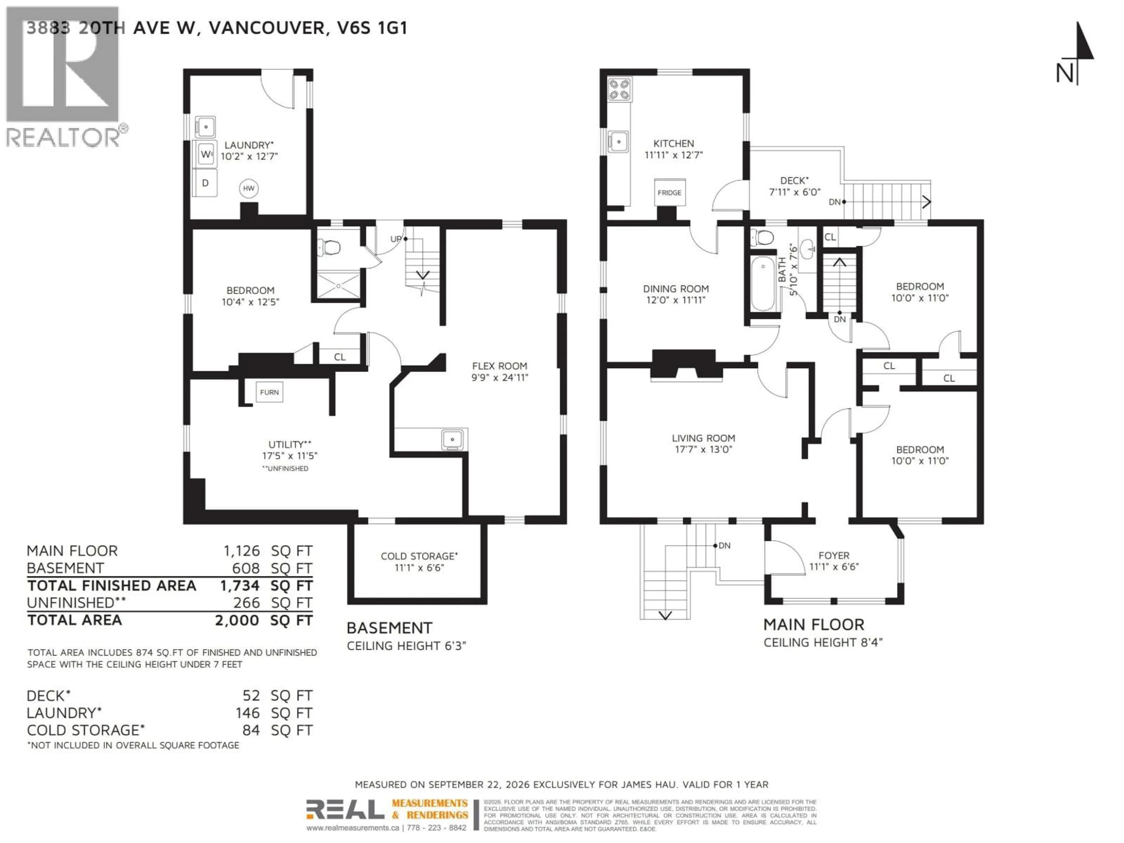 Floor plan for 3883 20TH AVENUE, Vancouver British Columbia V6S1G1