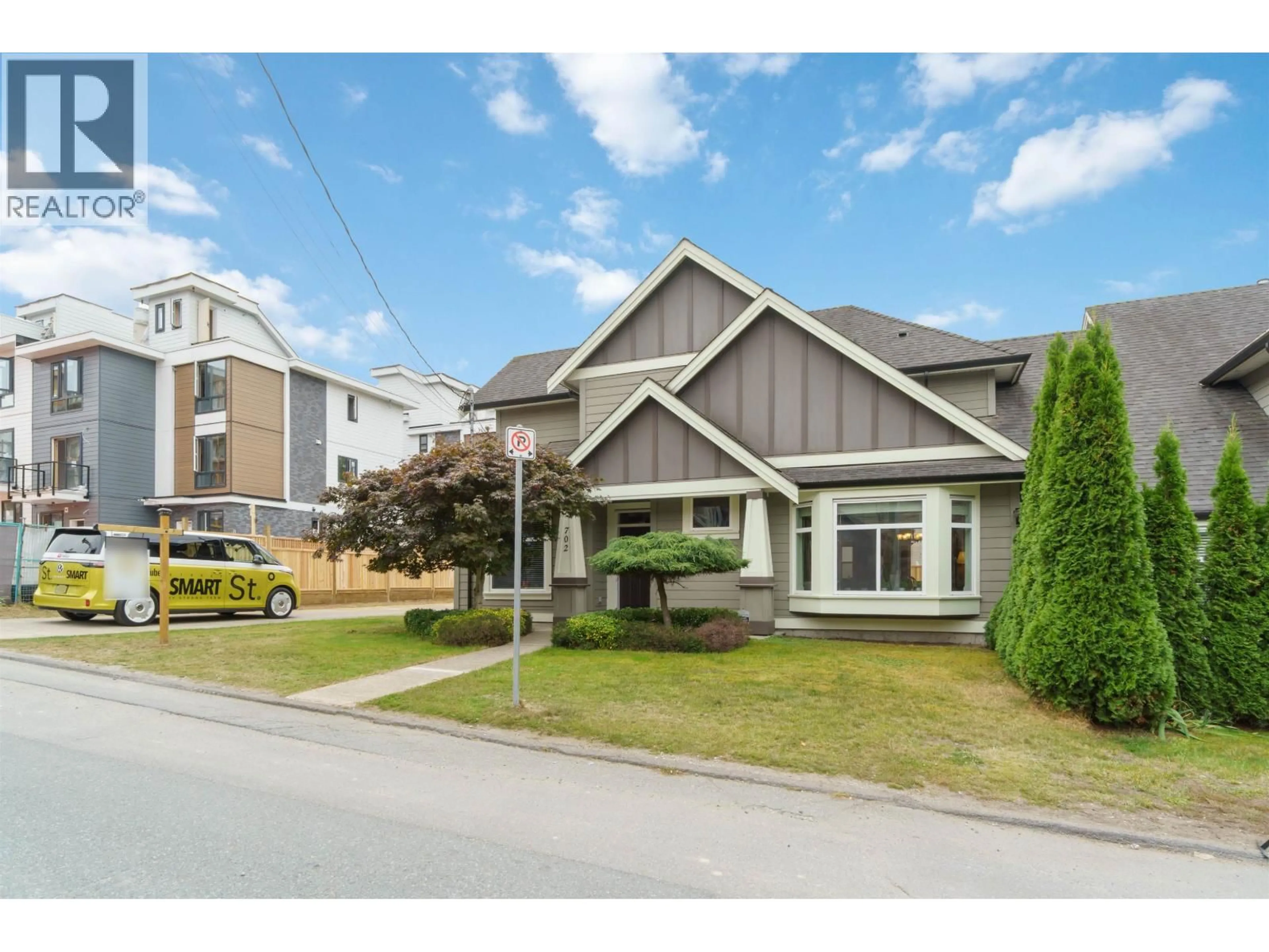 Home with vinyl exterior material, street for 702 GROVER AVENUE, Coquitlam British Columbia V3J3C6