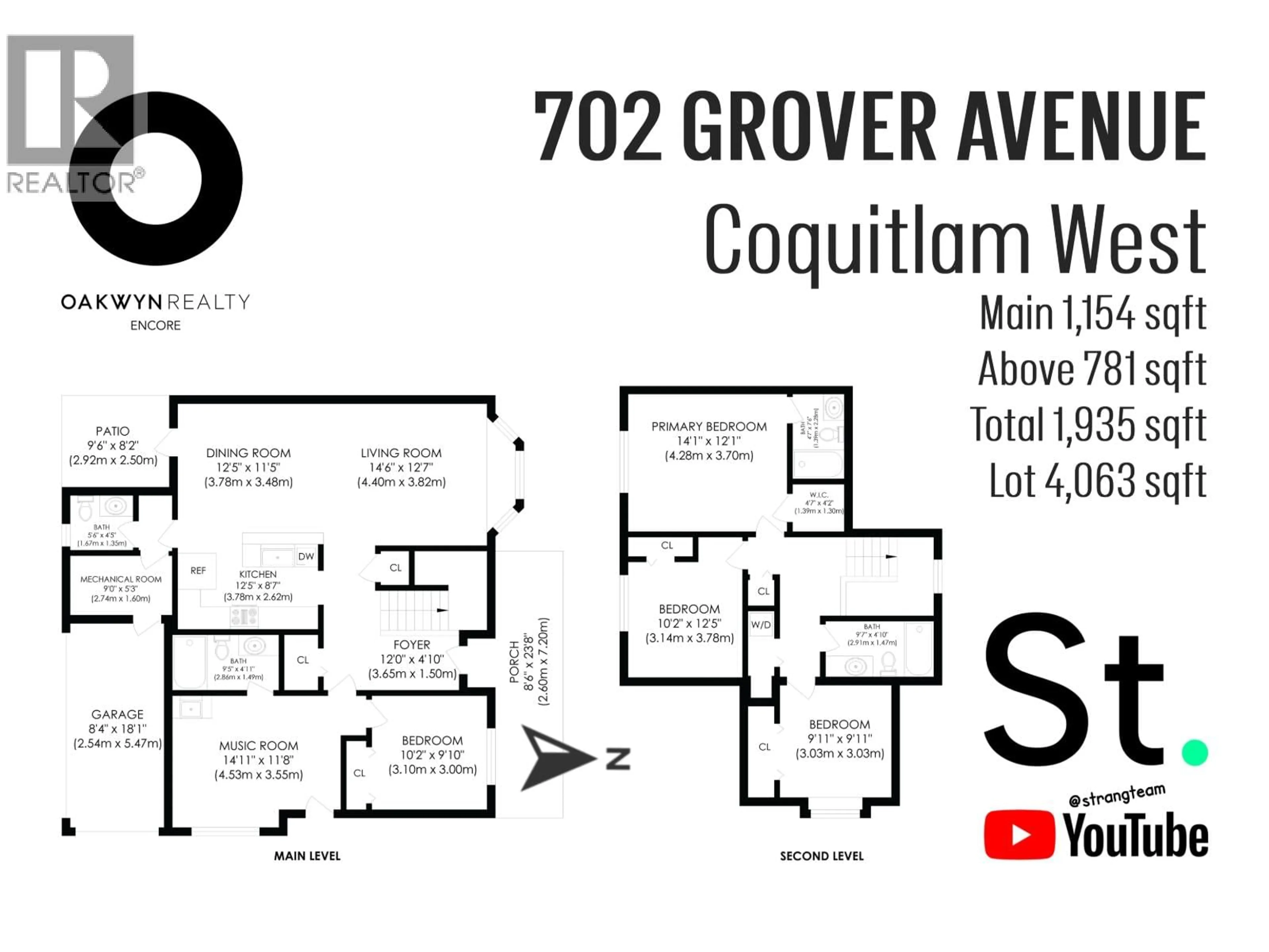 Floor plan for 702 GROVER AVENUE, Coquitlam British Columbia V3J3C6