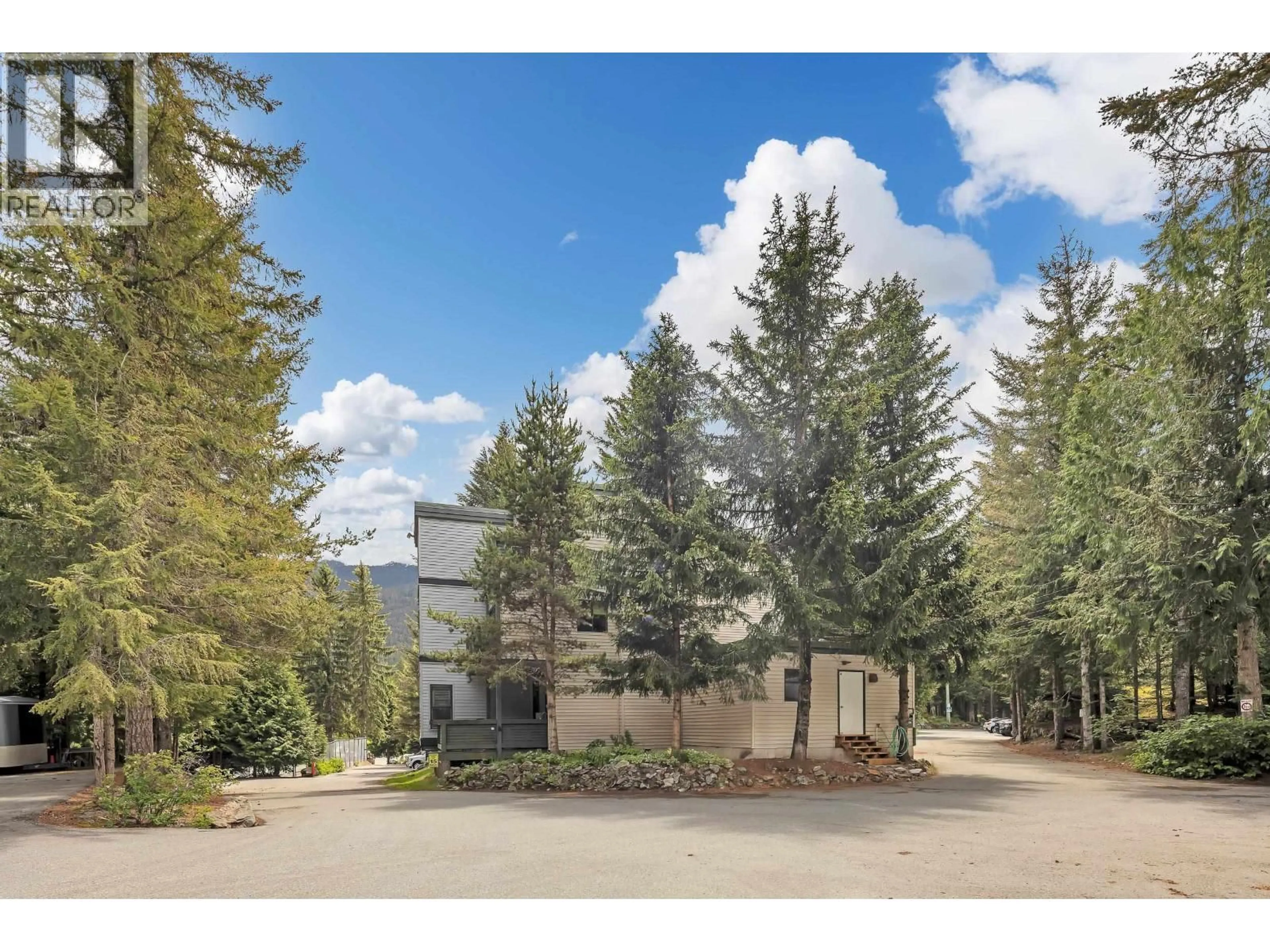 A pic from outside/outdoor area/front of a property/back of a property/a pic from drone, mountain view for K205 - 1400 ALTA LAKE ROAD, Whistler British Columbia V8E0G9