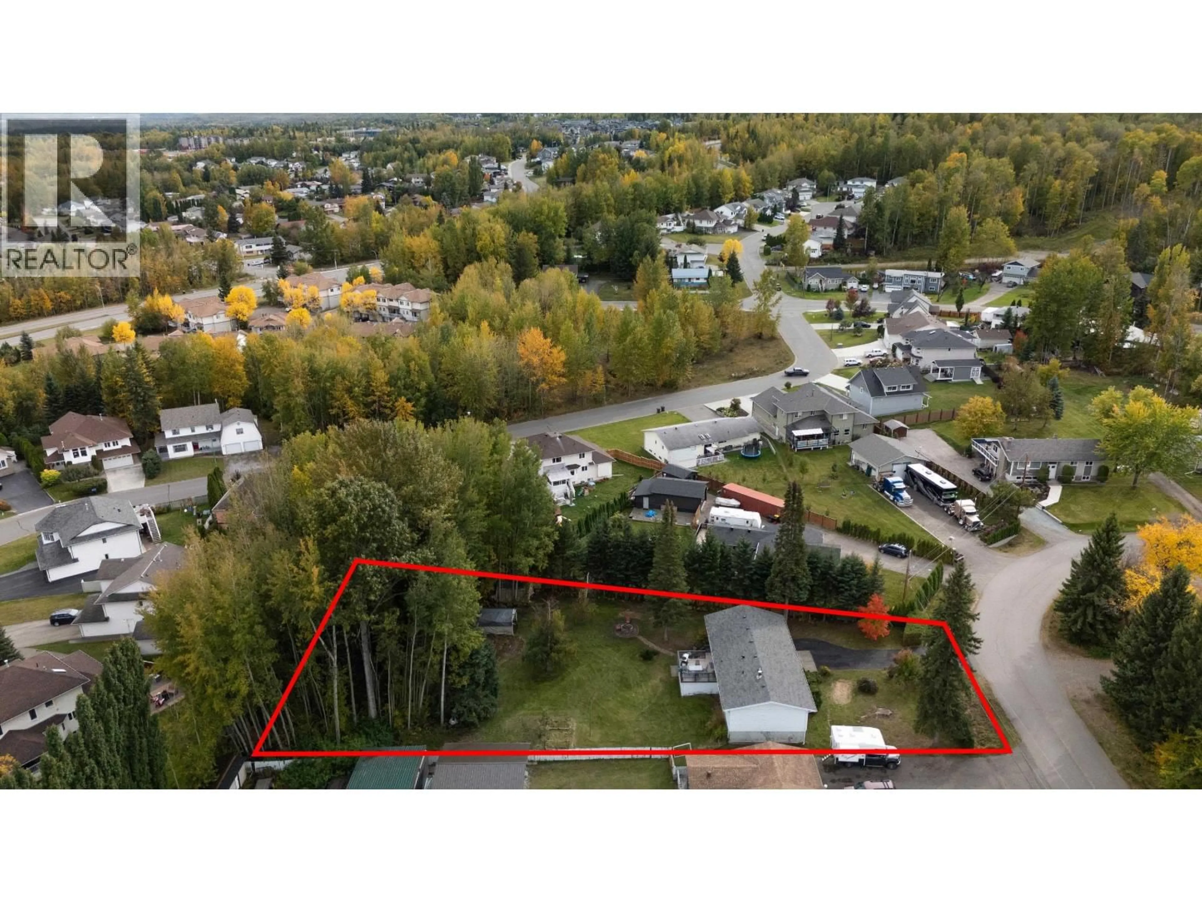 A pic from outside/outdoor area/front of a property/back of a property/a pic from drone, unknown for 2948 CHARELLA DRIVE, Prince George British Columbia V2N5L1