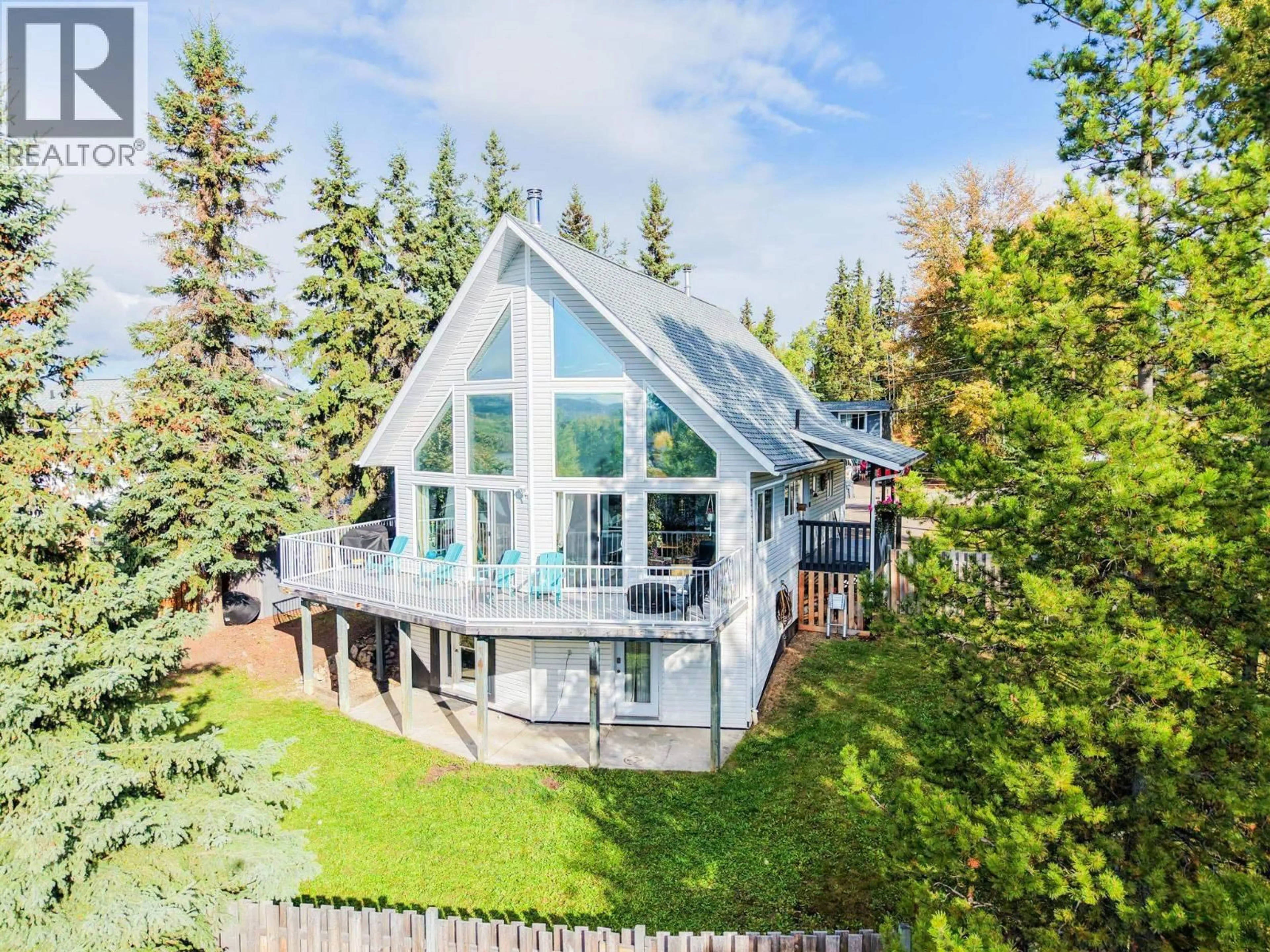 A pic from outside/outdoor area/front of a property/back of a property/a pic from drone, water/lake/river/ocean view for 298 3RD AVENUE, Burns Lake British Columbia V0J1E0