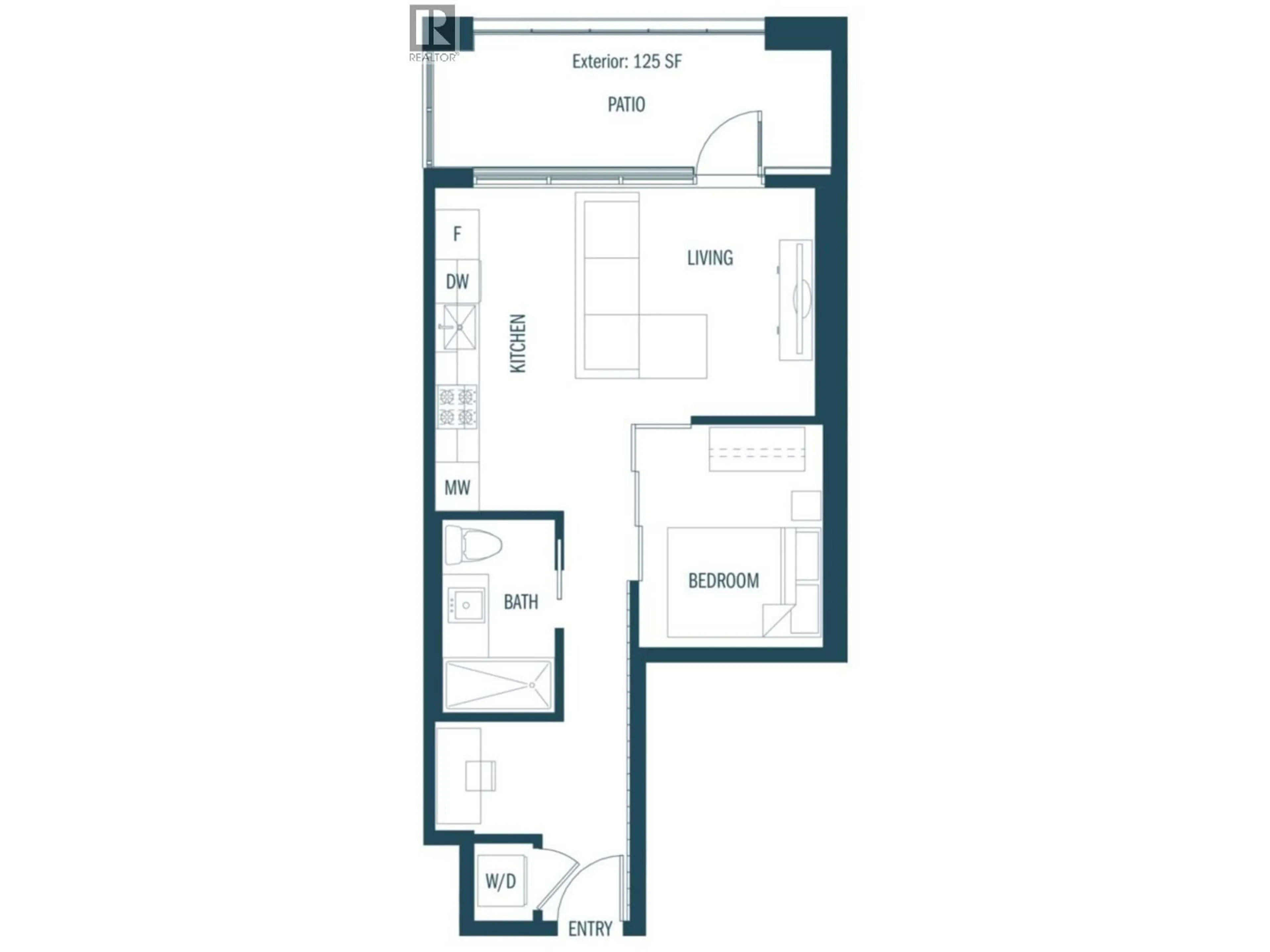 Floor plan for 104 - 4223 HASTINGS STREET, Burnaby British Columbia V5C2J5